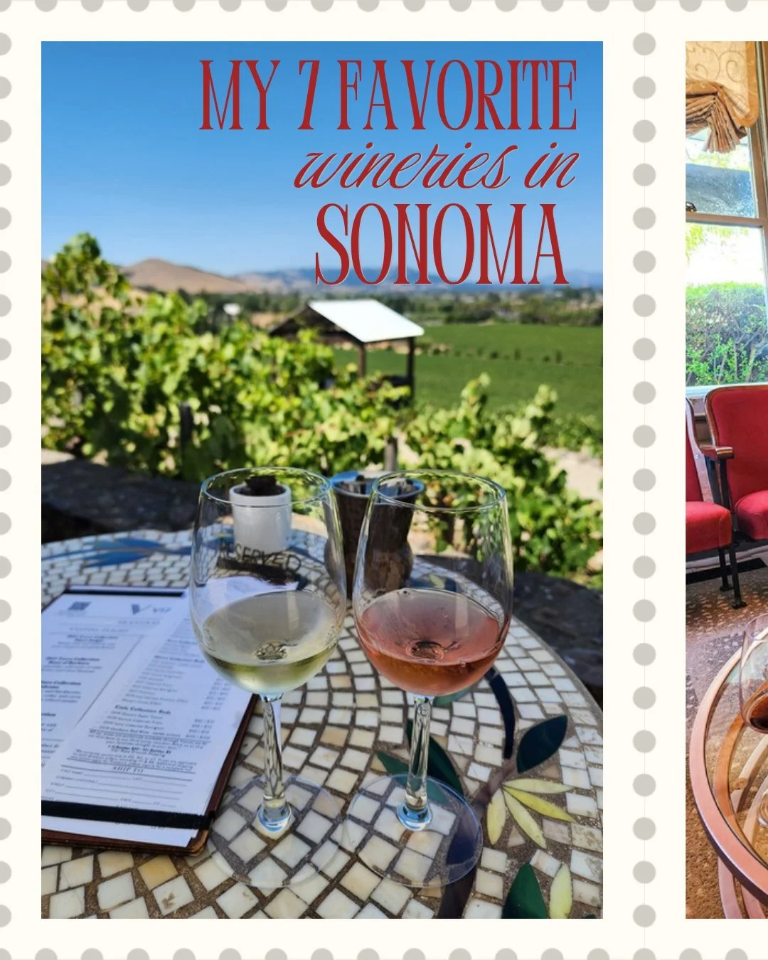 Fall in Sonoma hits different every time.

While everyone flocks to Napa, I keep going back to Sonoma for the laid-back vibe and genuinely friendly people. The weather is perfect, and you can actually feel the excitement in the air as harvest season 