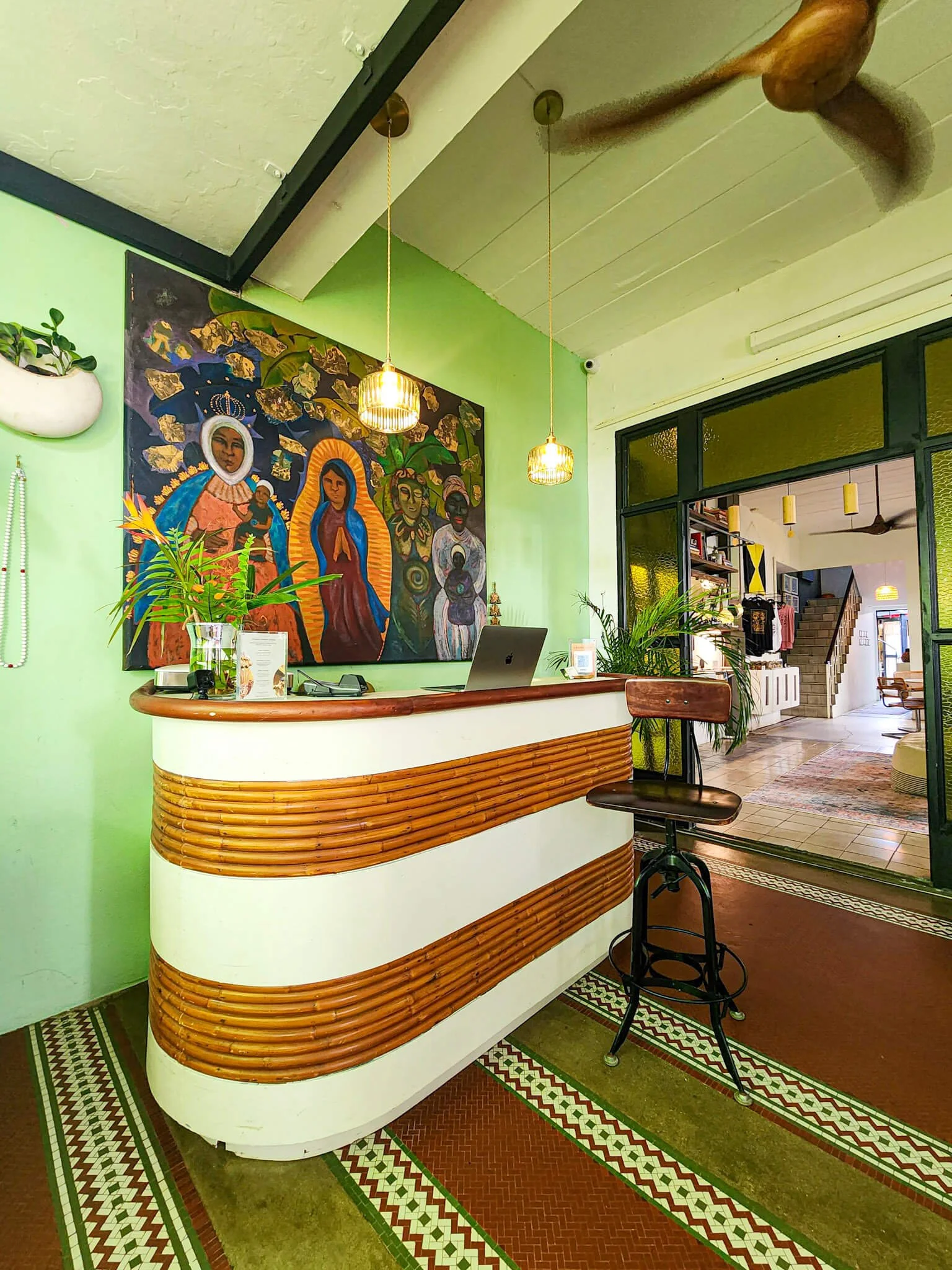 Reception desk at La Botanica Hotel San Juan.jpg