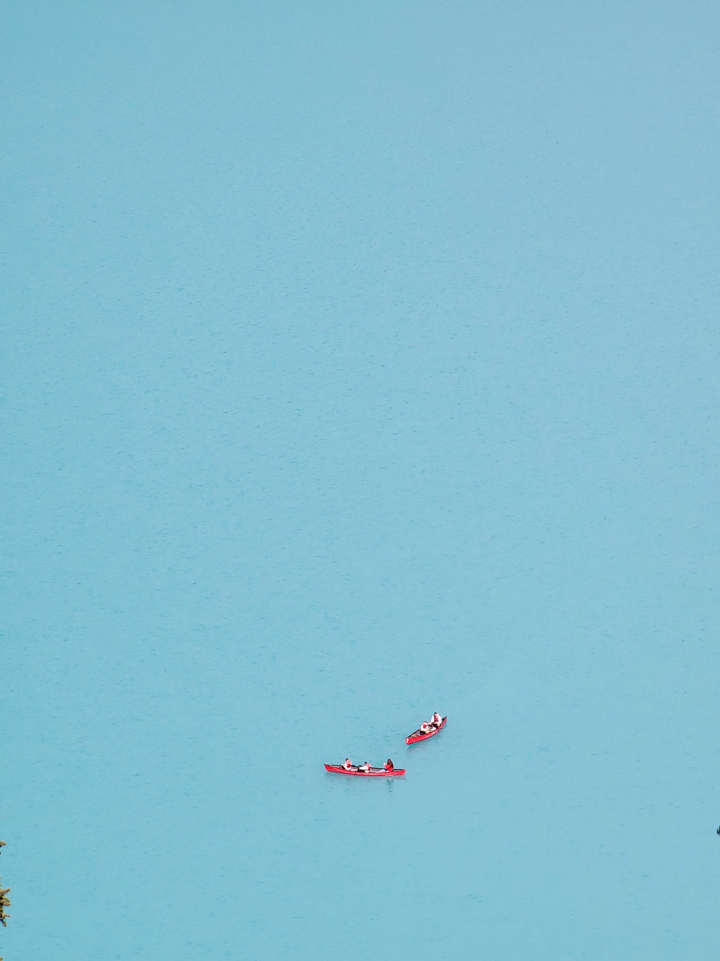 Kayakers on Lake Louise