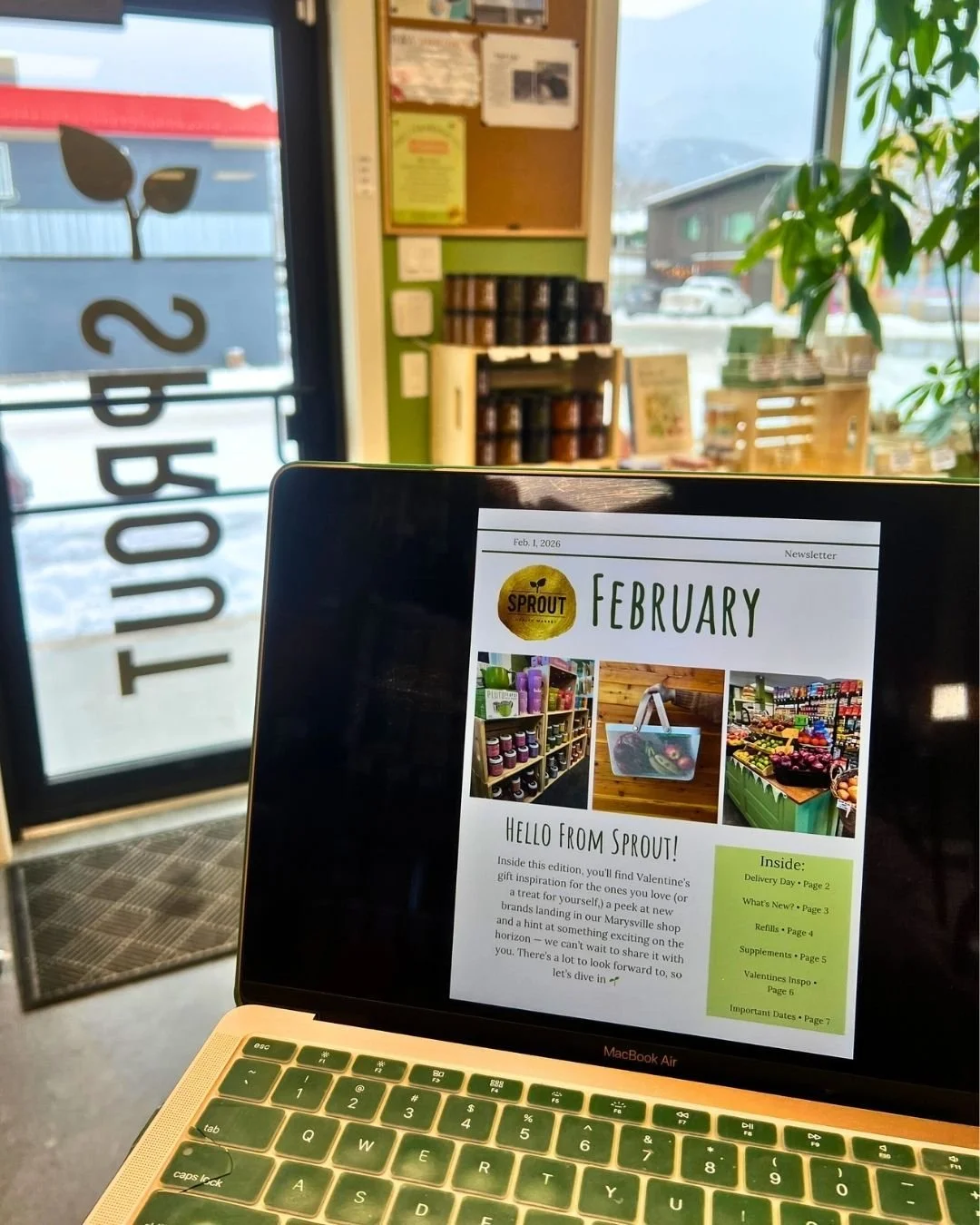 Our March 1st newsletter is going out soon 🌱
Subscribers hear about new arrivals, in-store happenings and a few little surprises before anyone else 👀

You can sign up by visiting our website sprouthealthmarket.com or through the link in our bio 💌
