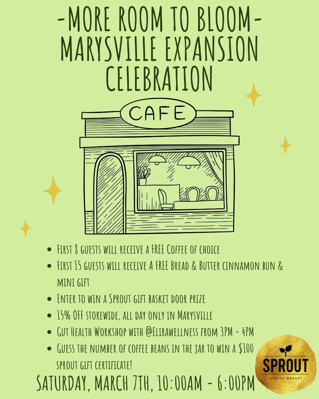 You&rsquo;re Invited To Our More Room To Bloom Marysville Expansion Celebration! 🌿✨

Our Marysville shop is growing (literally!) and we&rsquo;re opening up our new expanded space&hellip; so it felt like the perfect excuse to celebrate together 💛

J