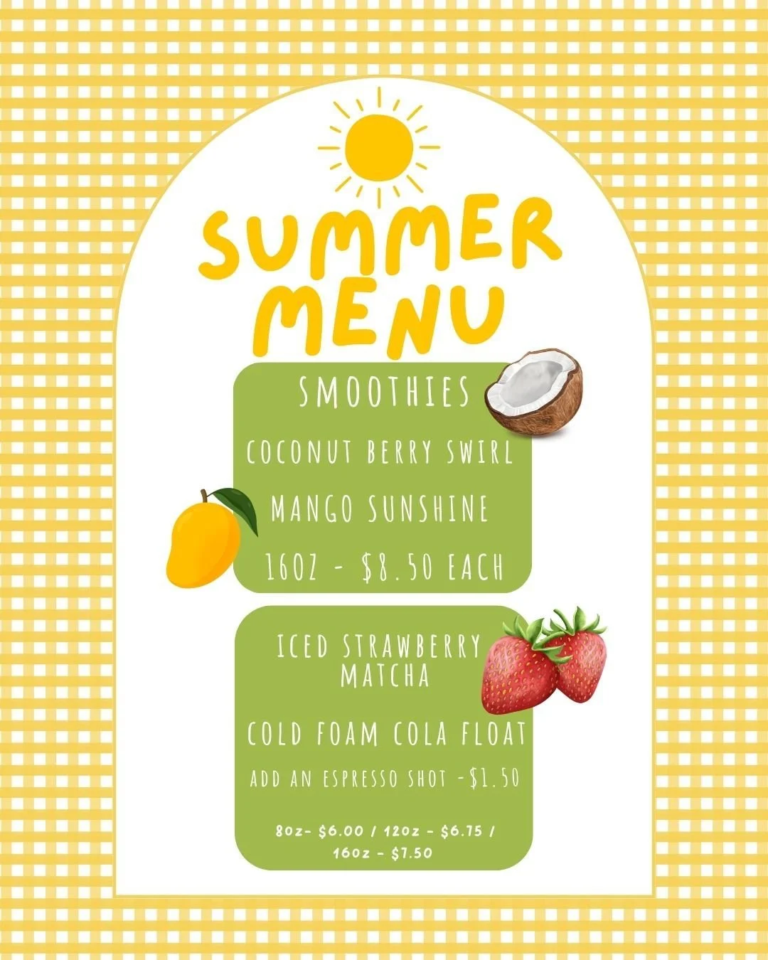 Our Summer Drink Menu has arrived ☀️🌿🍓

Fresh, colourful, ice-cold and made for warm days, post-lake stop-ins &amp; slow sunny mornings 💚✨

Your new summer favourite is waiting at our Marysville Coffee Bar 🍋🫶

#SproutHealthMarket 
#SummerAtSprou