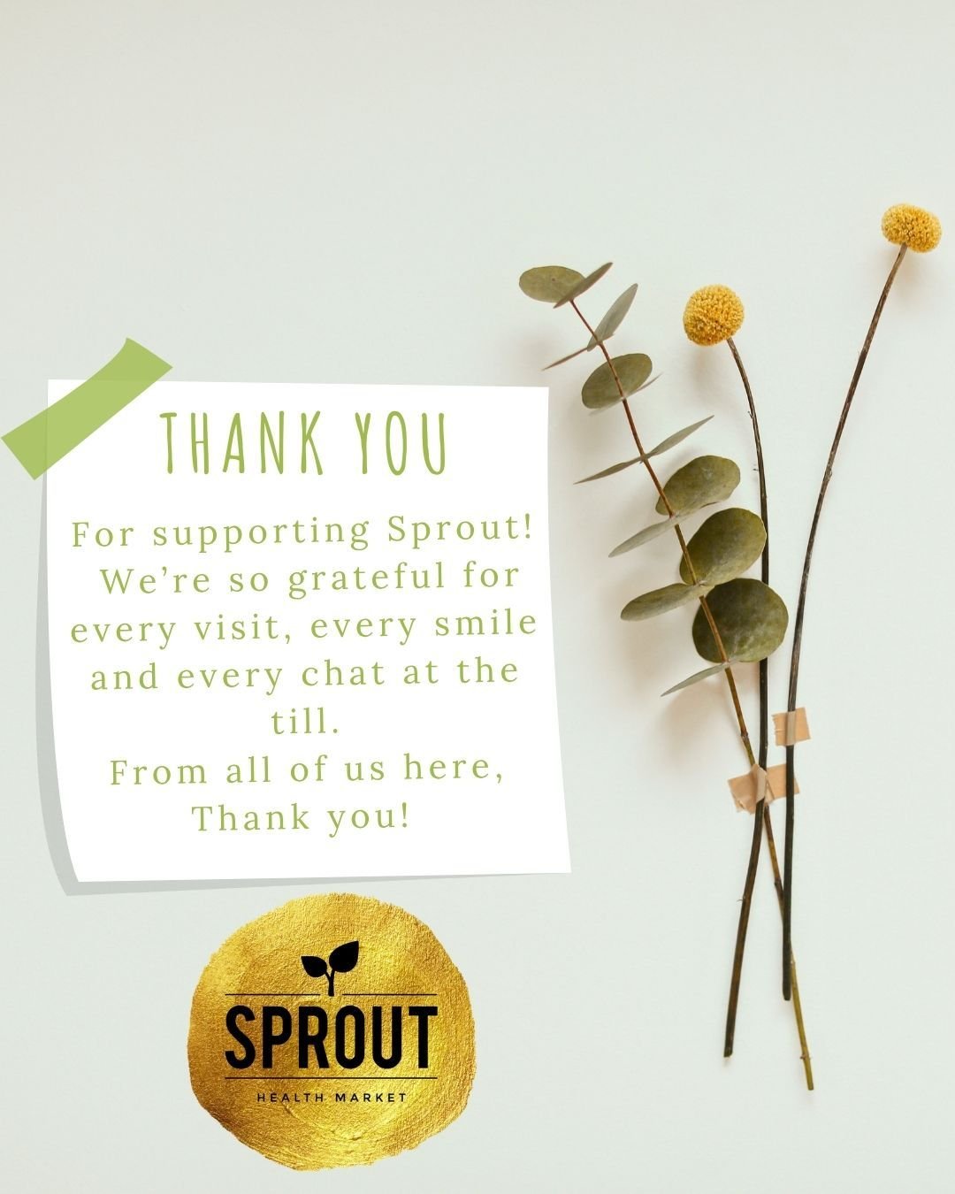 Customer Appreciation Day is here just in time for your summer adventures ☀️⛳🏕️

Enjoy 10% off storewide today at both locations! ✨

#SproutHealthMarket 
#CustomerAppreciationDay 
#SummerAtSprout 
#ShopLocalBC 
#CampingSeason
#GolfSeason 
#LakeDays 