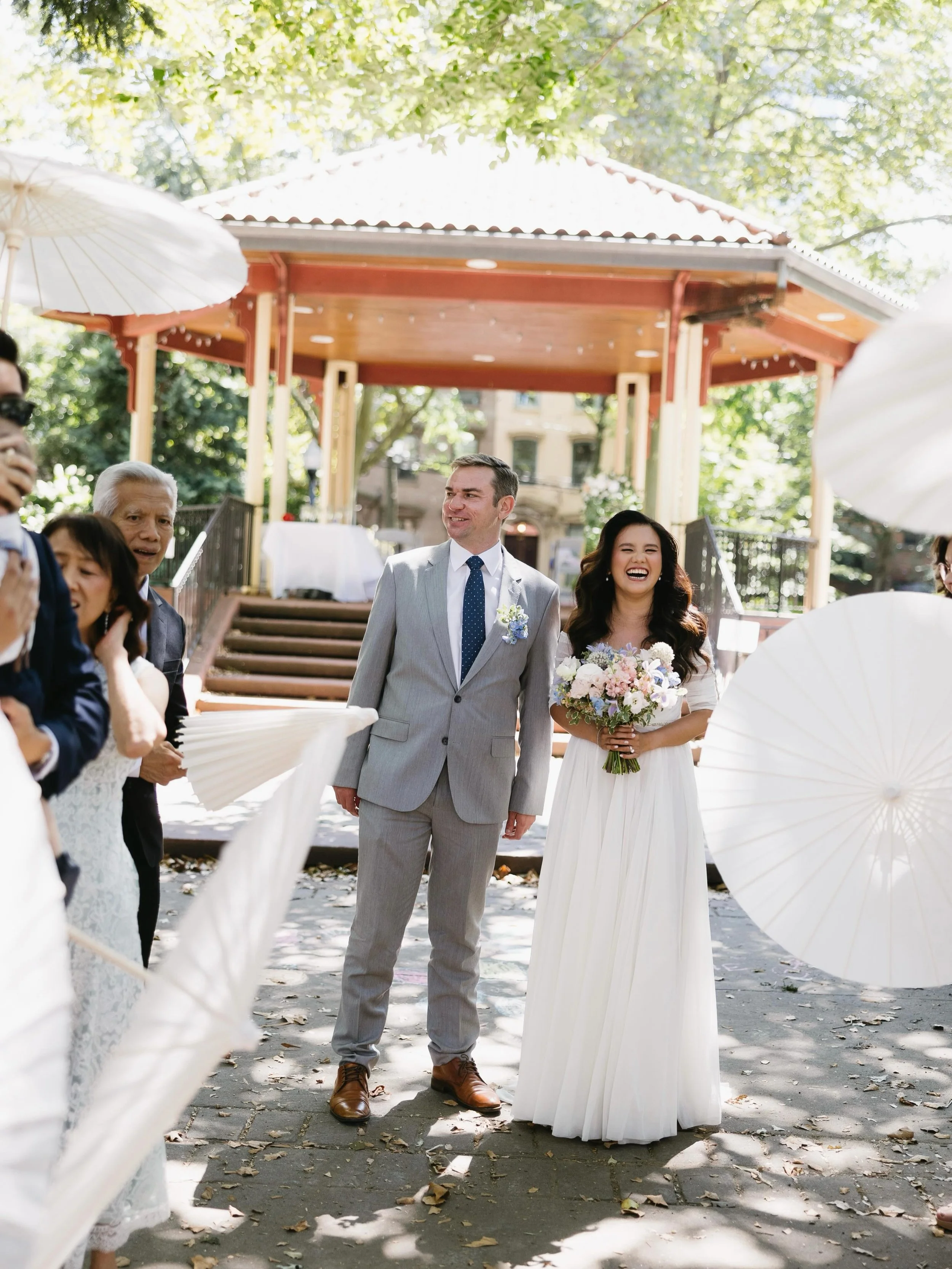 Garden parties will never go out of style. 🌷

#njweddingphotographer #jerseycitywedding #jerseycityweddingphotographer #vanvorstpark #nycweddingphotographers