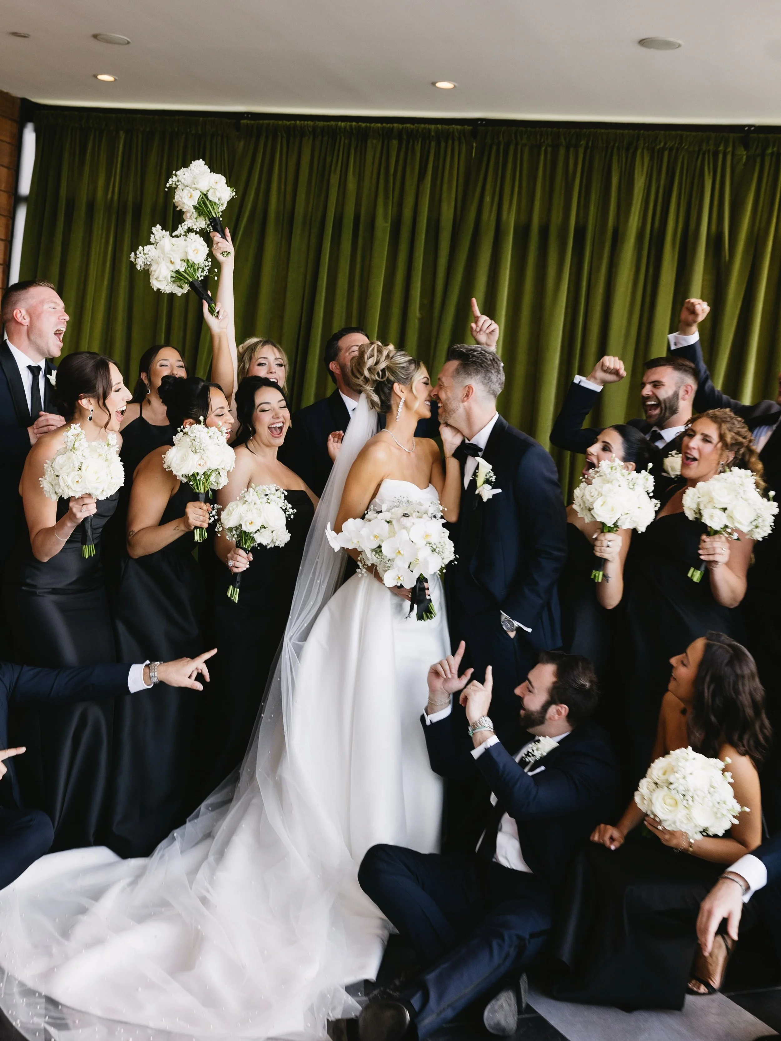 The party starts when Jenna &amp; Connor walk in! Nothing but laughs when these two are together. What a beautiful day! Cheers to the Kellys!! 🥂

Couple: @jsags_kelly @c_kelly04 
Venue: @hudsonhousenj 
Photo/Video: @jenmarvelphoto 
Planner: @ciaobel