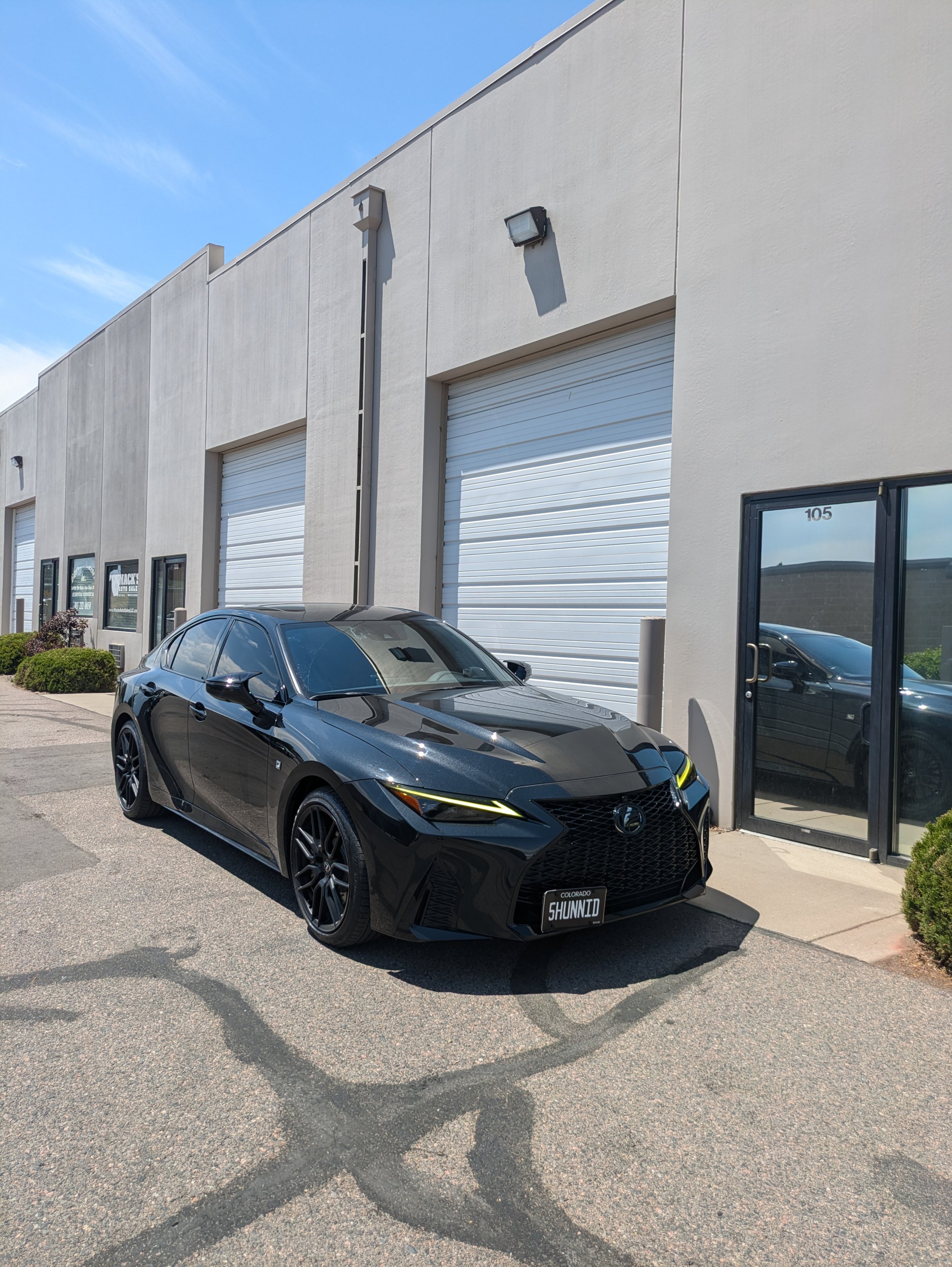 Lexus is500 gloss black chrome delete blackout denver.jpg
