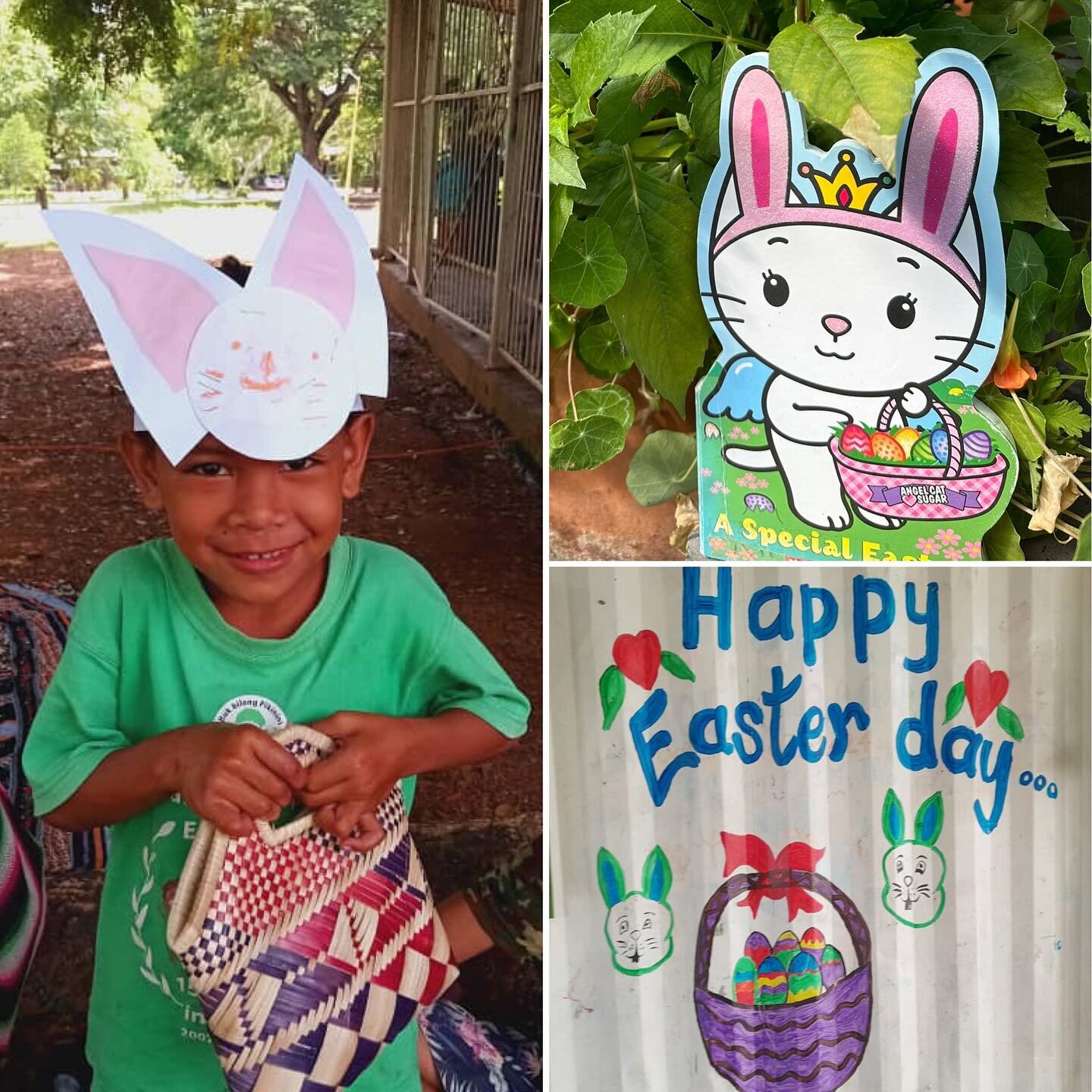 🐰🐣🌸Our Easter bunnies are wishing you all a Happy and safe Easter! 🐣🌸🐰#bukbilongpikinini #happyeastereveryone #happyeaster #papuanewguinea #earlychildhoodeducation #education #realeastereggs