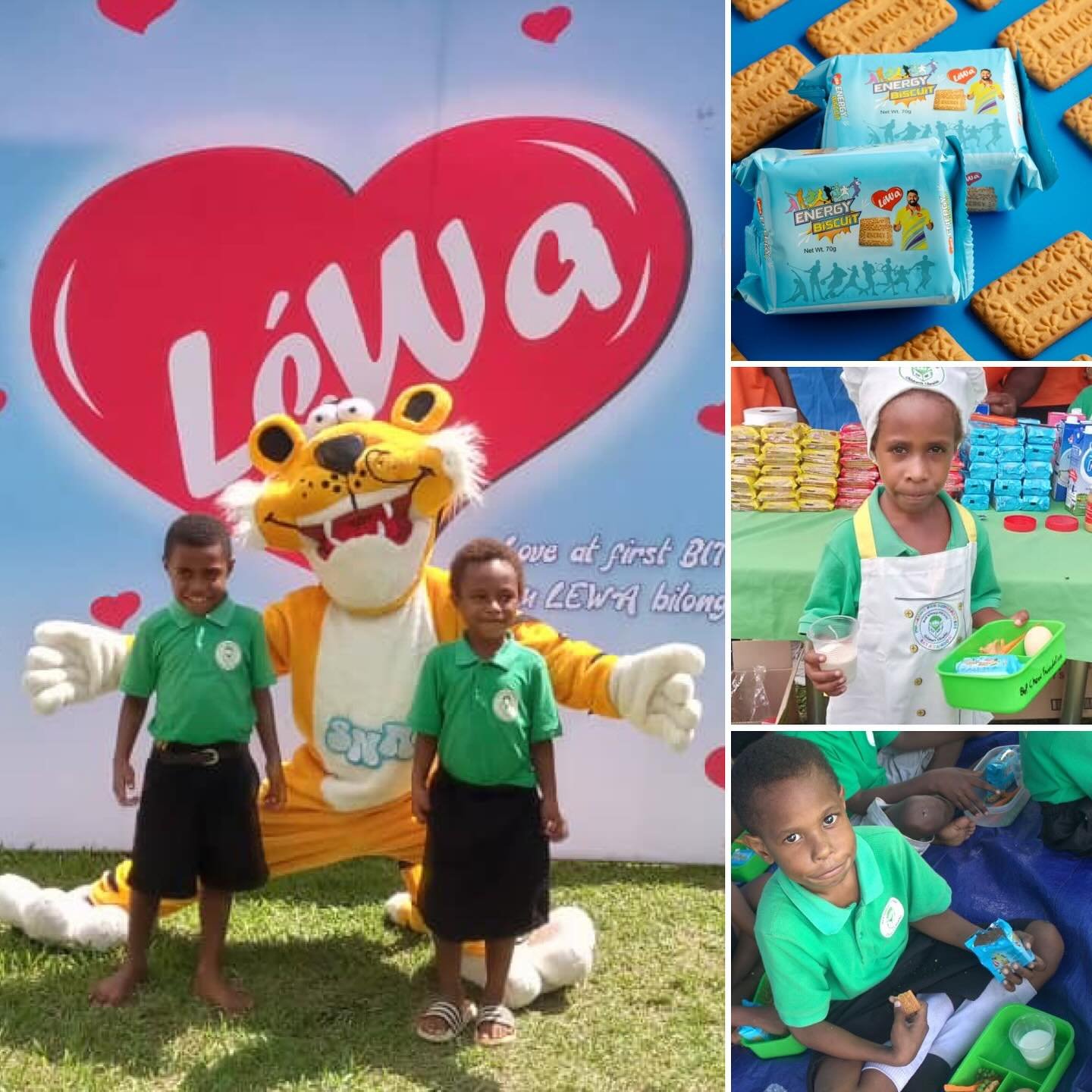 🥒🥕Healthy eating = better learning! Our students had a great time at our brand-new St. Steven Library Learning Centre in Lae &mdash; thanks to an awesome partnership with Lae Biscuit Company, Lewa Biscuit, and the Snax Tigers, supported by the Chow