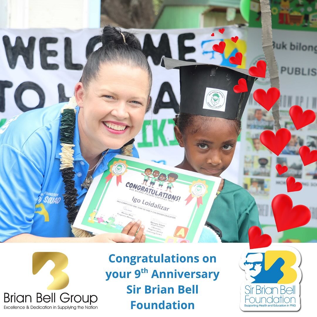A great big Congratulations to the Sir Brian Bell Foundation, CEO Bronwyn Wright and Support Squad on your 9th Anniversary today! We are deeply grateful for our holistic and generous support for the thousands of children who have learnt to read and w