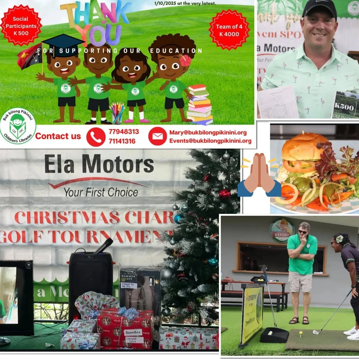 📣 Buk bilong Pikinini 03rd Charity Golf Tournament ⛳

Only 8 days left before D-Day! Don&rsquo;t miss out! ⏳

Join us on Friday, 10th October 2025 at the Royal Port Moresby Golf Club for our annual fundraiser.

🏌️&zwj;♂️ Format: 4-Player Ambrose Te