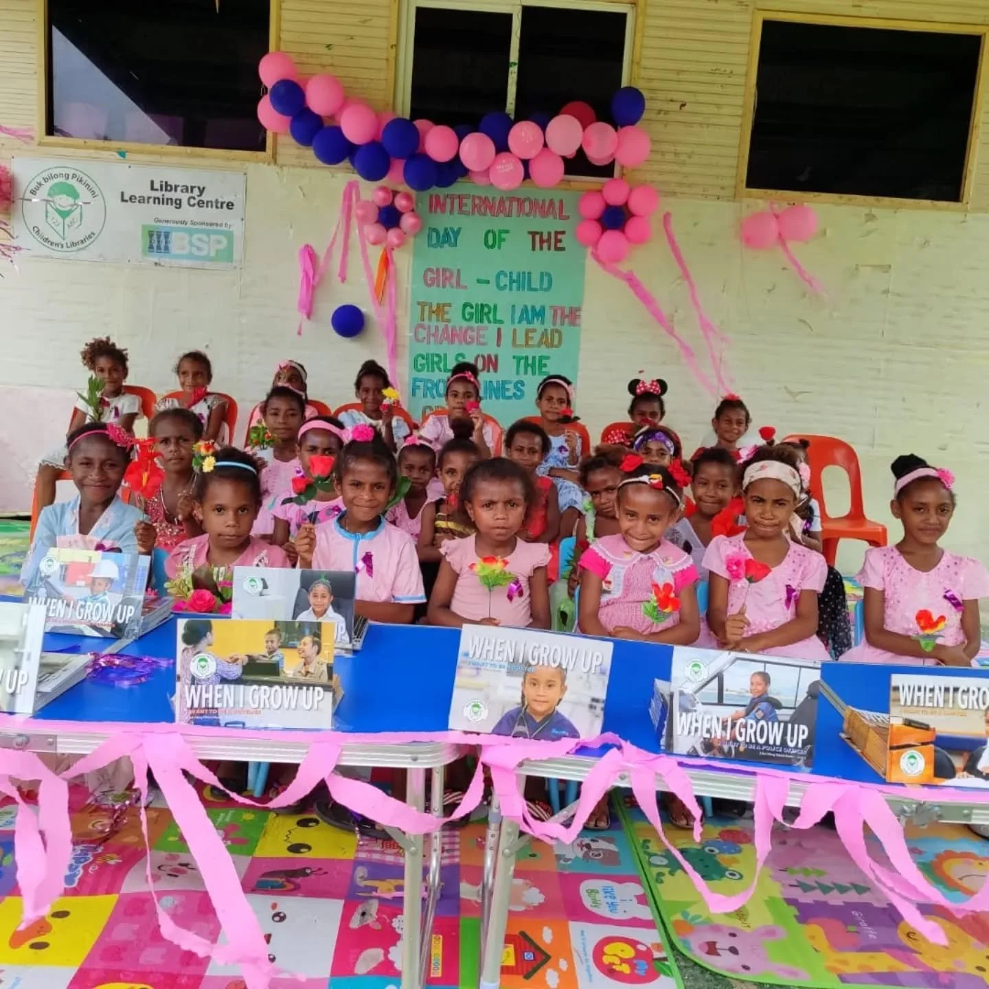 International Day of Girl Child 🌸👯&zwj;♀️👭👩&zwj;🔧👩&zwj;🏭👩&zwj;🎓👷&zwj;♀️

Theme: &quot;Invest in Girls' Rights: Our Leadership, Our Well-being&quot;

Buk bilong Pikinini celebrated the International Day of the Girl Child a special day to emp