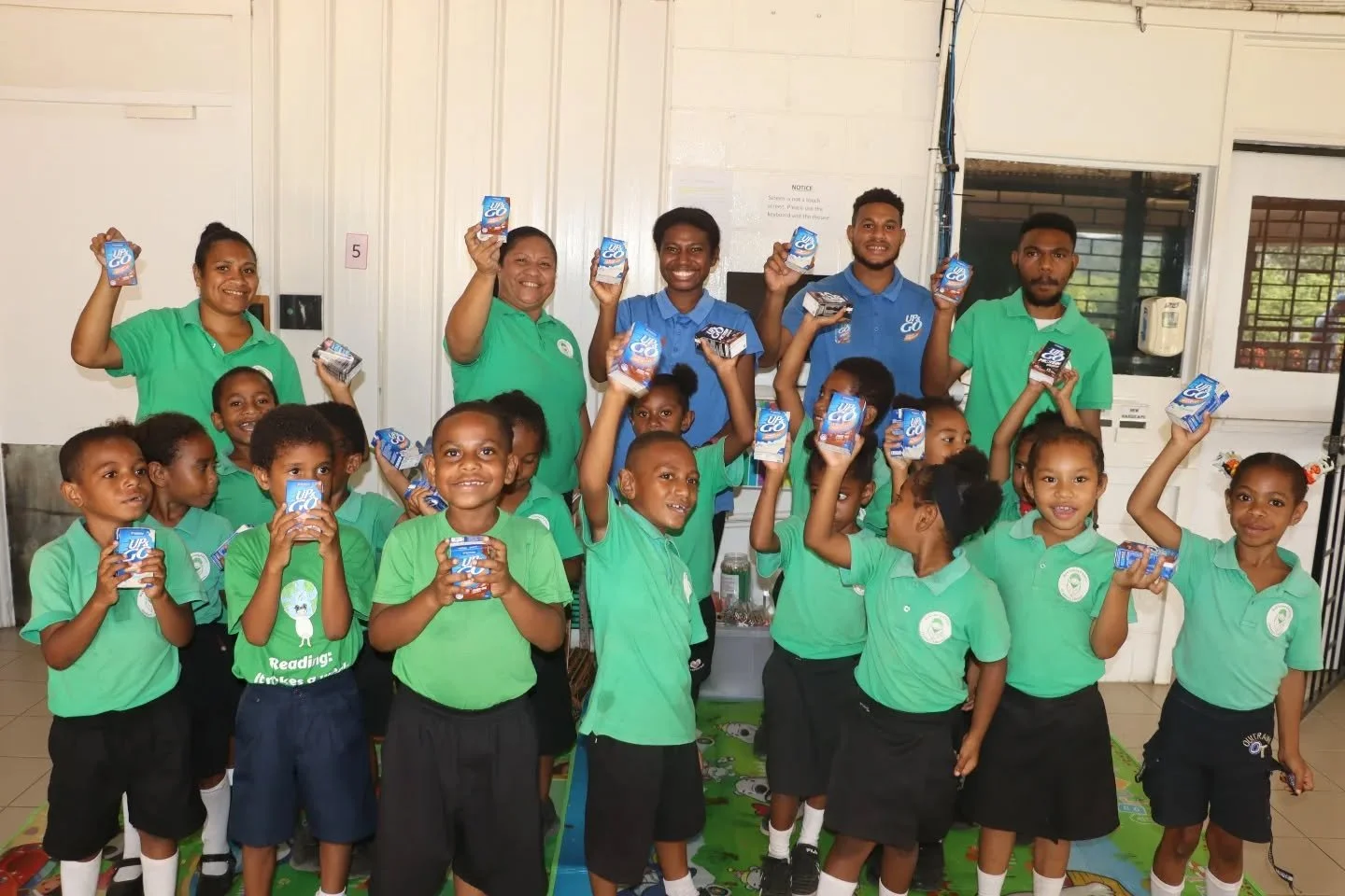 Thank you to Sanitarium, AEC, and Market 2000 for your generous donation of Up &amp; Go drinks for the participants and children at the Buk bilong Pikinini Education Charity Golf Tournament! 🏌️&zwj;♂️🥤

Your nutritious drinks provided the perfect e