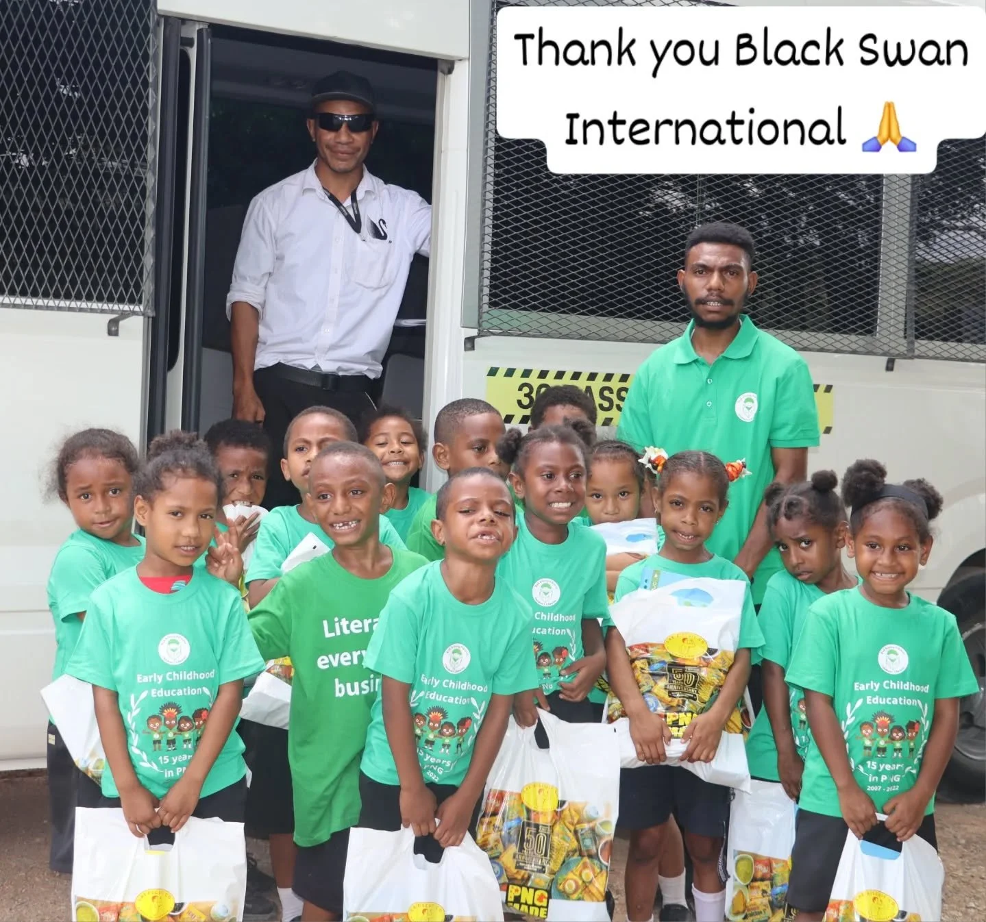 Thank you to Black Swan International for generously assisting with transport for the children who attended the Education Charity Golf Tournament! 🚐🎉

Your support made it possible for the children to arrive safely and on time, allowing them to ful