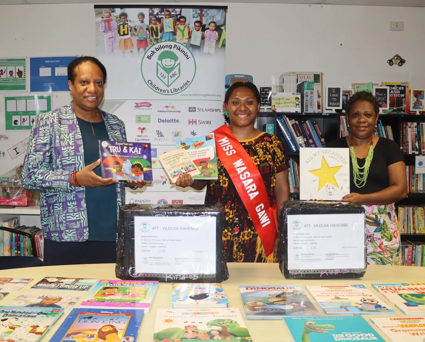 The Sir Brian Bell Foundation (SBBF) in partnership with Buk bilong Pikinini, proudly supported Miss East Sepik contestant &ndash; Miss Wosera Gawi, Vilousa Hahembe, through a special donation of educational resources. 💙

The donation includes a Pri