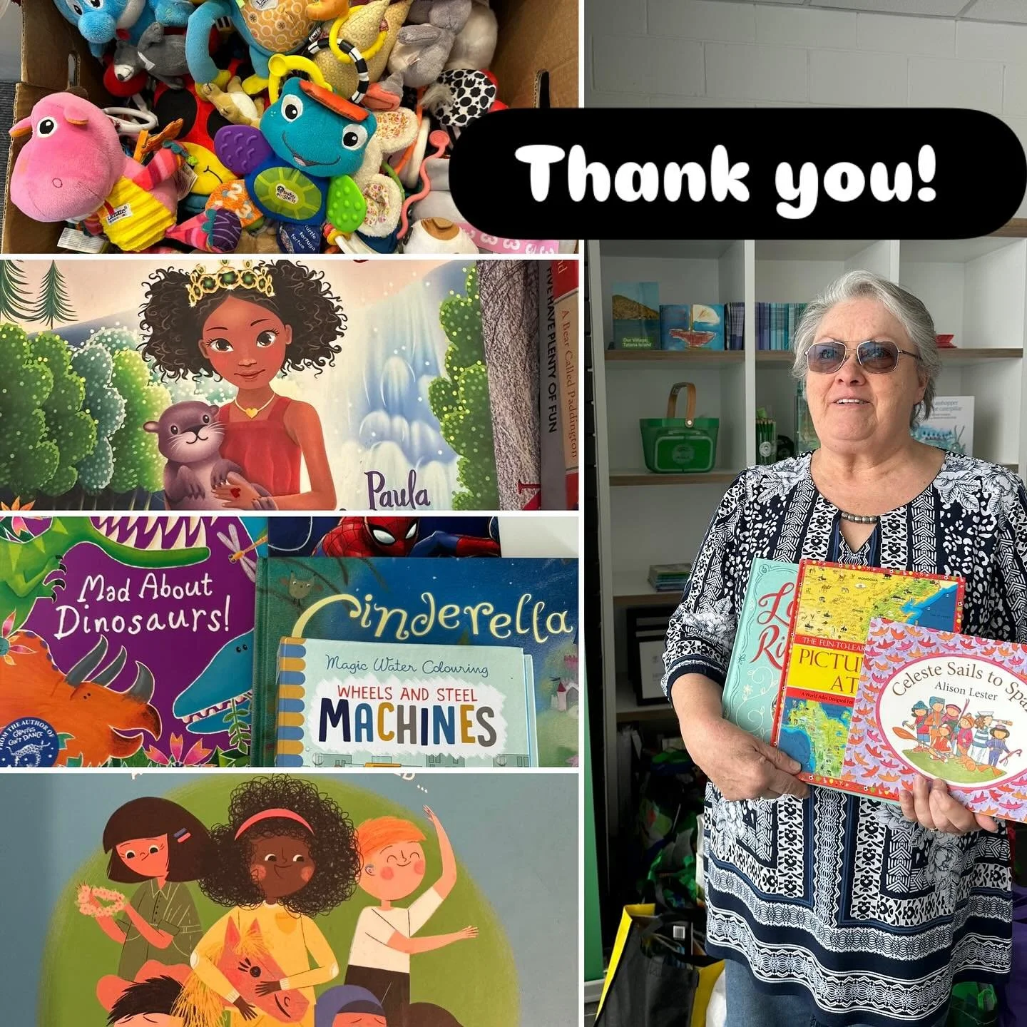 A great big thank you to Lyn Mernach and the team at Vinnies Weston Creek in Canberra for your on-going support. We are grateful to receive beautiful children&rsquo;s books, stationery and baby toys. While the books and stationery go to our Library L