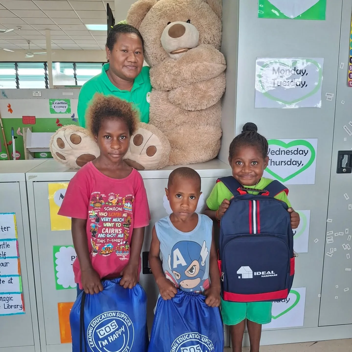Moments of Joy at Buk bilong Pikinini 3-Mile Hospital Library 🌼

A few of the children who were admitted to the ward and attended the Buk bilong Pikinini Library were recently discharged  and we couldn&rsquo;t let them go without a little surprise! 