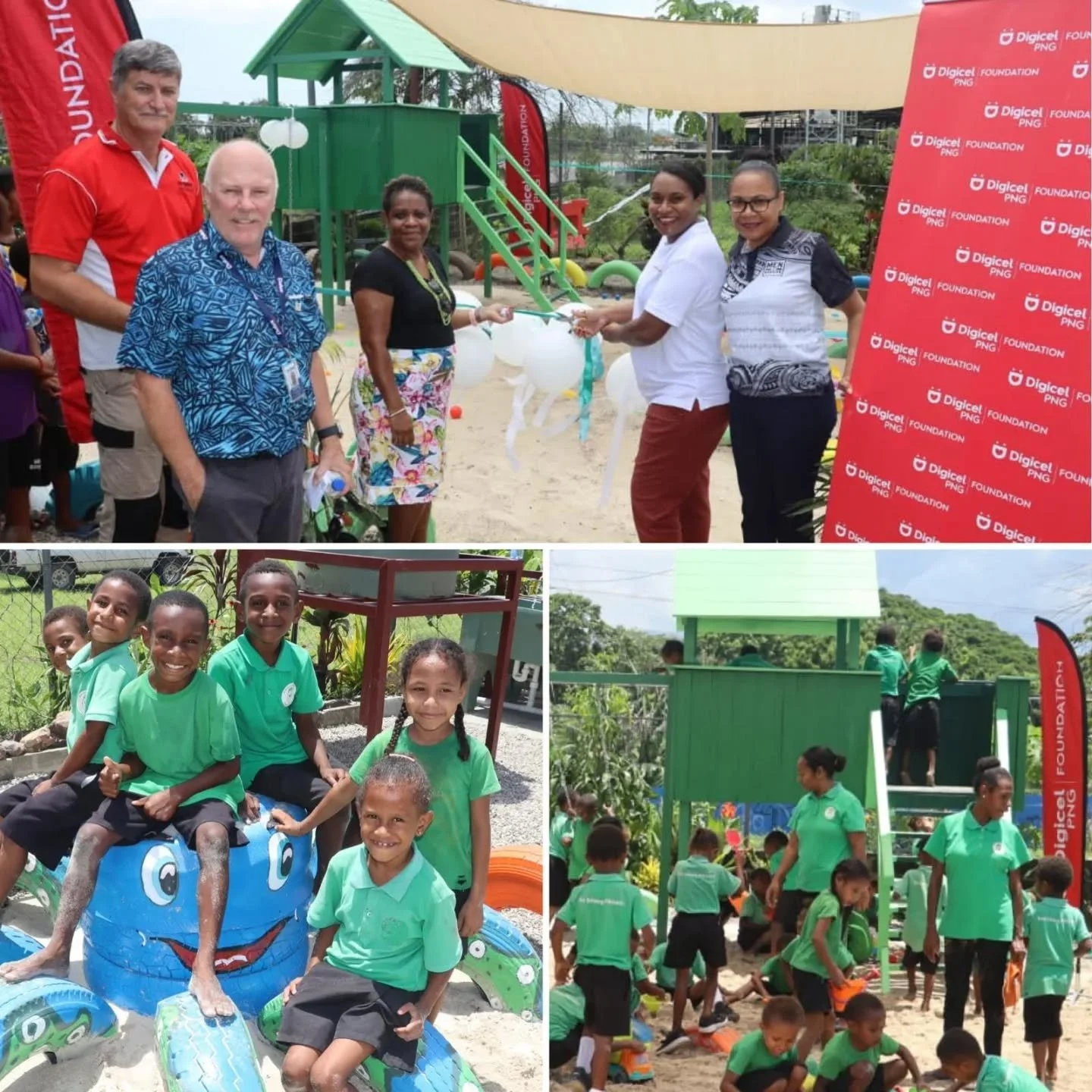 🌈 Buk bilong Pikinini launches Its First Playground at 9 Mile Library Learning Centre! 🛝✨

Today marks a joyful milestone as Buk bilong Pikinini officially opened its very first playground a colourful, PNG-animal themed space where children can lea