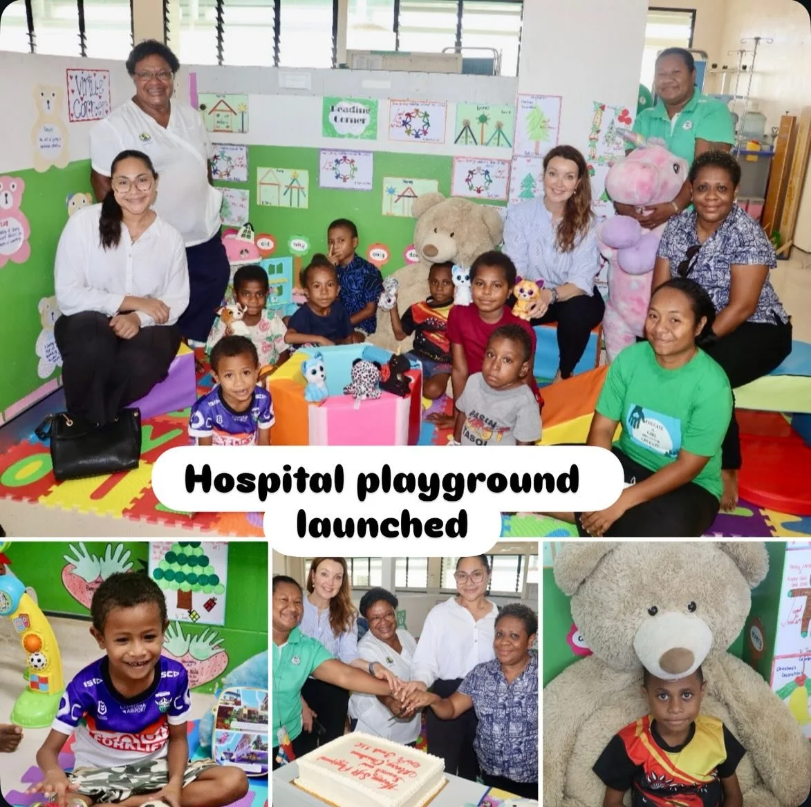 🎉 A Special Day at Port Moresby General Hospital! 🎈💛
Buk bilong Pikinini (BbP) was thrilled to officially launch a brand-new &ldquo;Soft Playground&rdquo; for the children admitted to Port Moresby General Hospital Paediatric Ward 3C &mdash; a spac