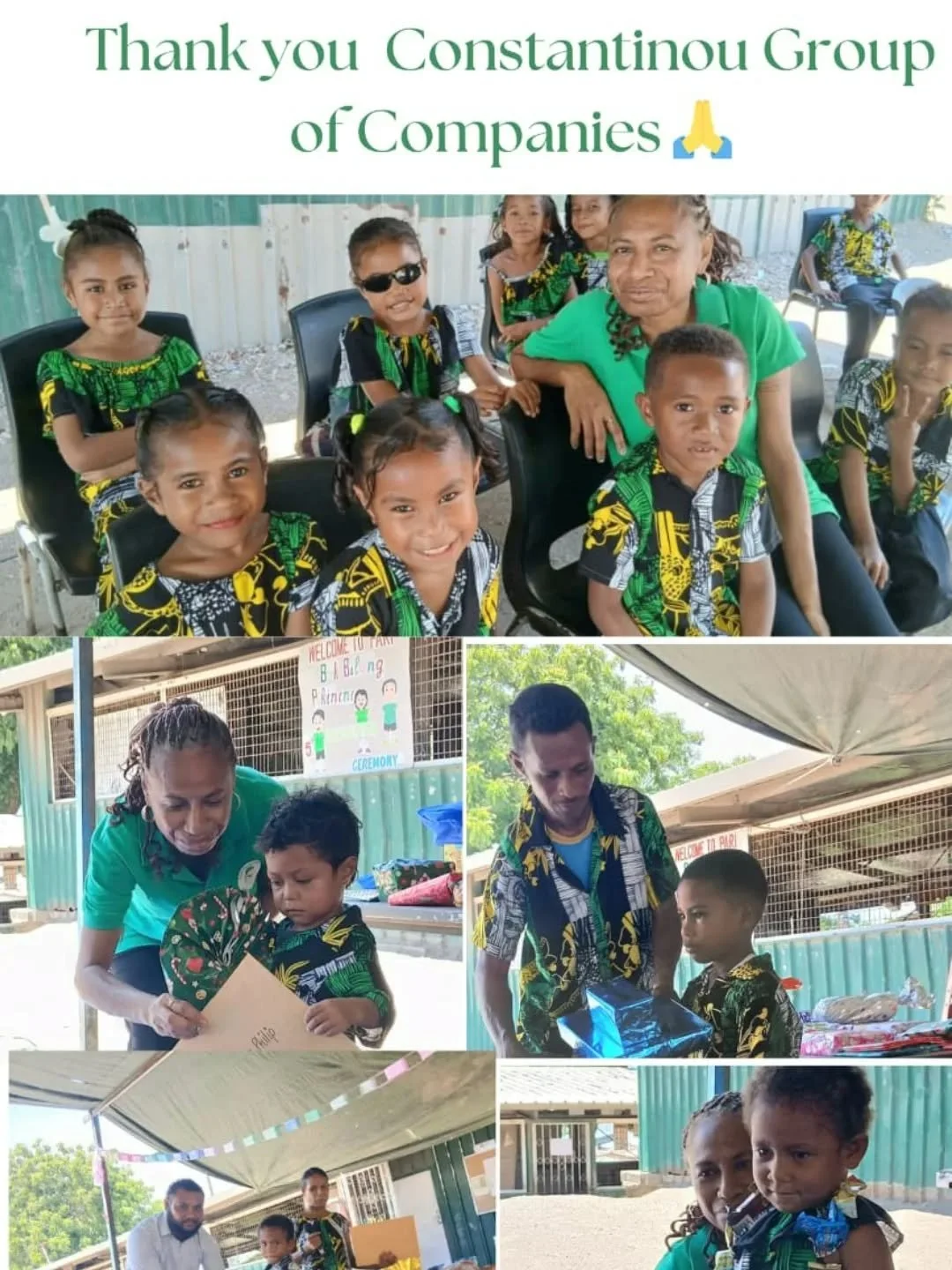 Our Buk Bilong Pikinini Pari Library, proudly supported by the Constantinou Group of Companies, recently marked an important milestone in our children&rsquo;s learning journey. 🎓📚

Thank you to the Constantinou Group for your generous support and f