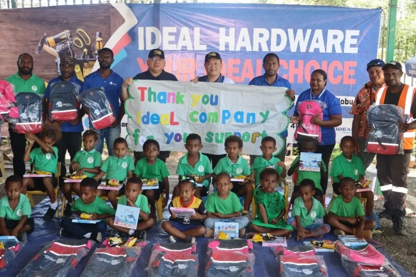 A big thank you to Ideal Hardware (6 Mile) for the generous donation of school bags, stationery sets, and light snacks for our children at 6 Mile Library. This thoughtful gesture, as part of your community service, brought big smiles to our little on