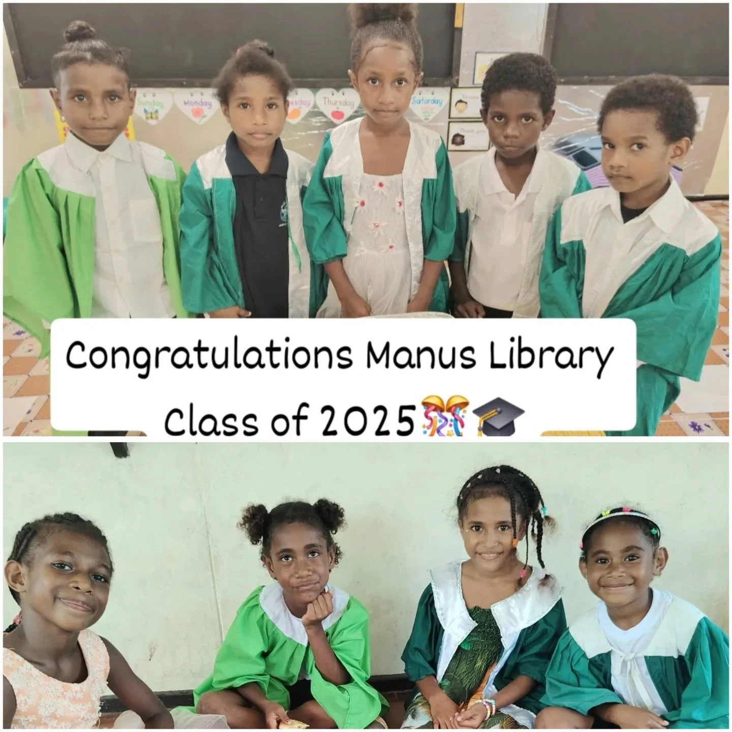 At Manus Library, our children proudly completed their learning journey, marking a year of growth, reading, and discovery. Seeing their smiles and progress reminds us why investing in early learning matters. 🎓

A heartfelt thank you to Bank South Pa