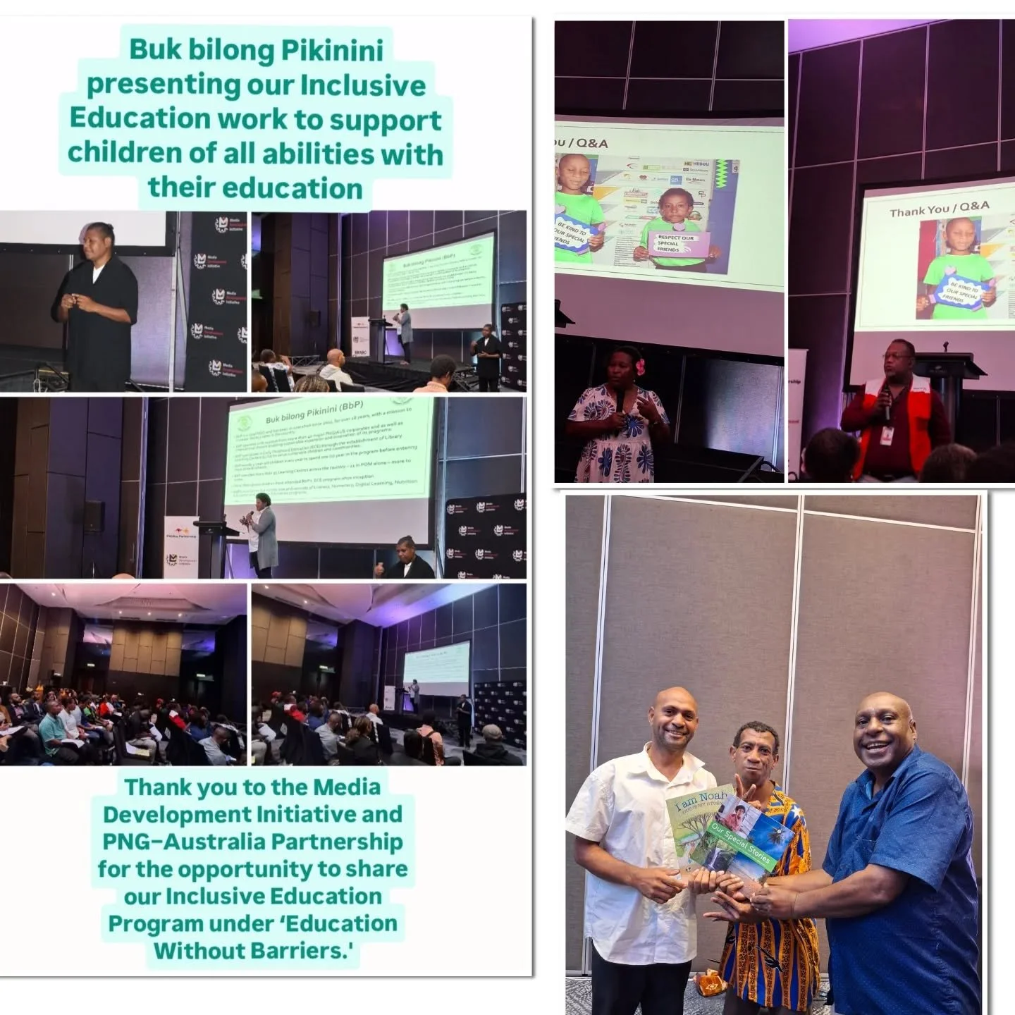 Thank you to the Media Development Initiative, supported by the PNG&ndash;Australia Partnership, for the opportunity to share an overview of Buk bilong Pikinini&rsquo;s Inclusive Education Program under the theme &ldquo;Education Without Barriers.&rd