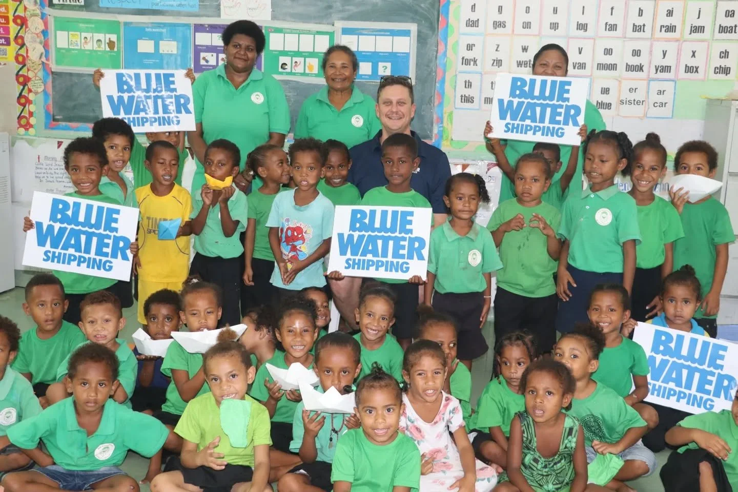 Buk bilong Pikinini is proud to announce the generous support of Blue Water Shipping and Blue Water Foundation, with a donation of K32,664.96 to help deliver School Library books to seven primary schools across Papua New Guinea.

This partnership is 