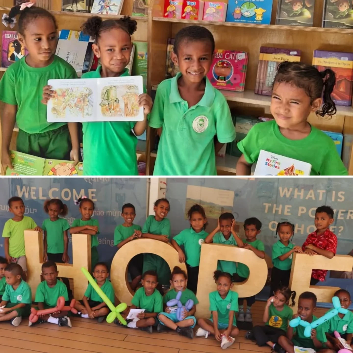 Today&rsquo;s excursion to Doulos Hope was an exciting experience for our children! 🚢📚
They explored the floating library, discovered different book categories, and enjoyed fun activities like coloring and face painting.

At Buk Bilong Pikinini, re