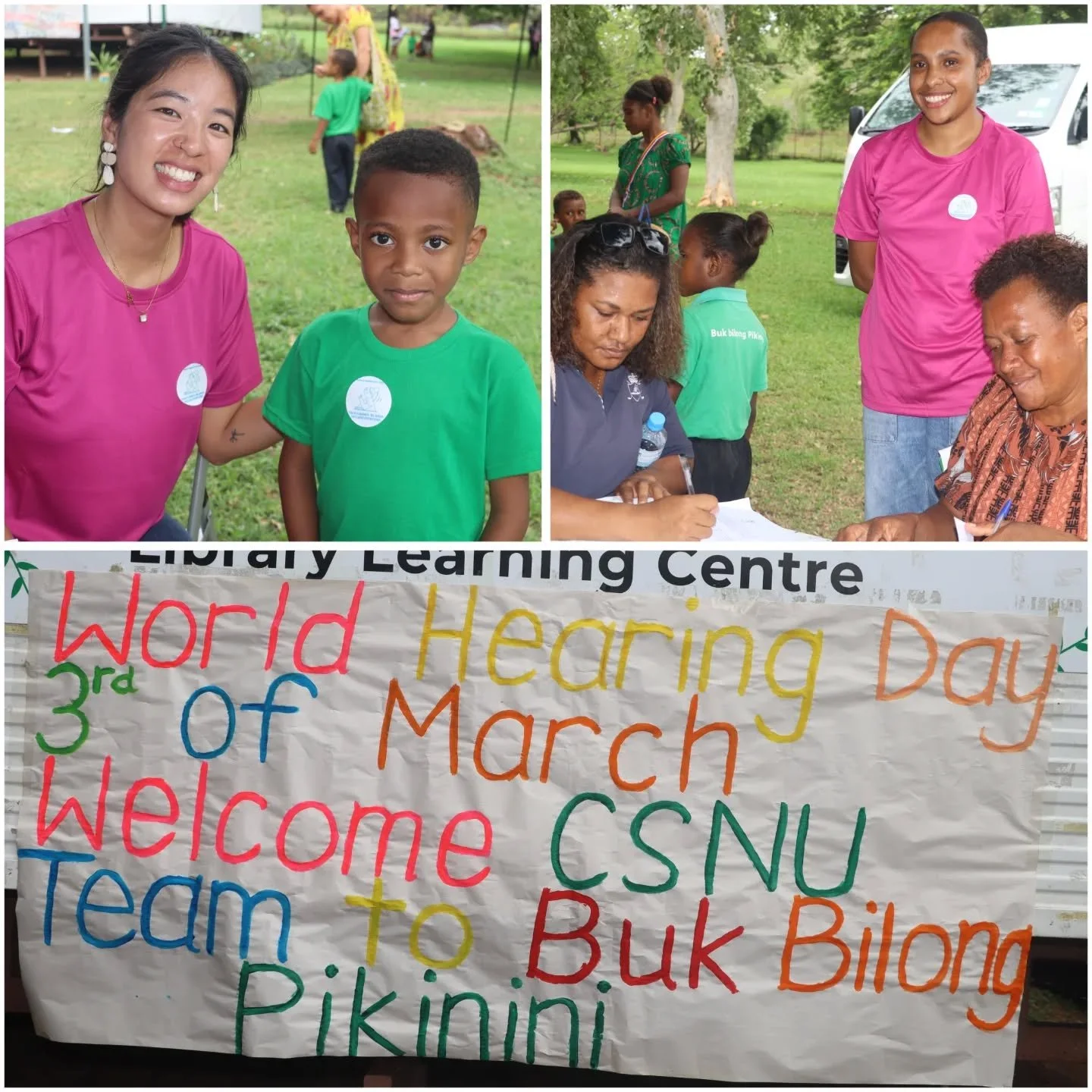 👂🌍 World Hearing Day

Today we mark World Hearing Day by raising awareness on the importance of hearing health, especially for our children.

Thank you to our wonderful team from CSNU Papua New Guinea Hearing Health Club for visiting our UPNG Libra