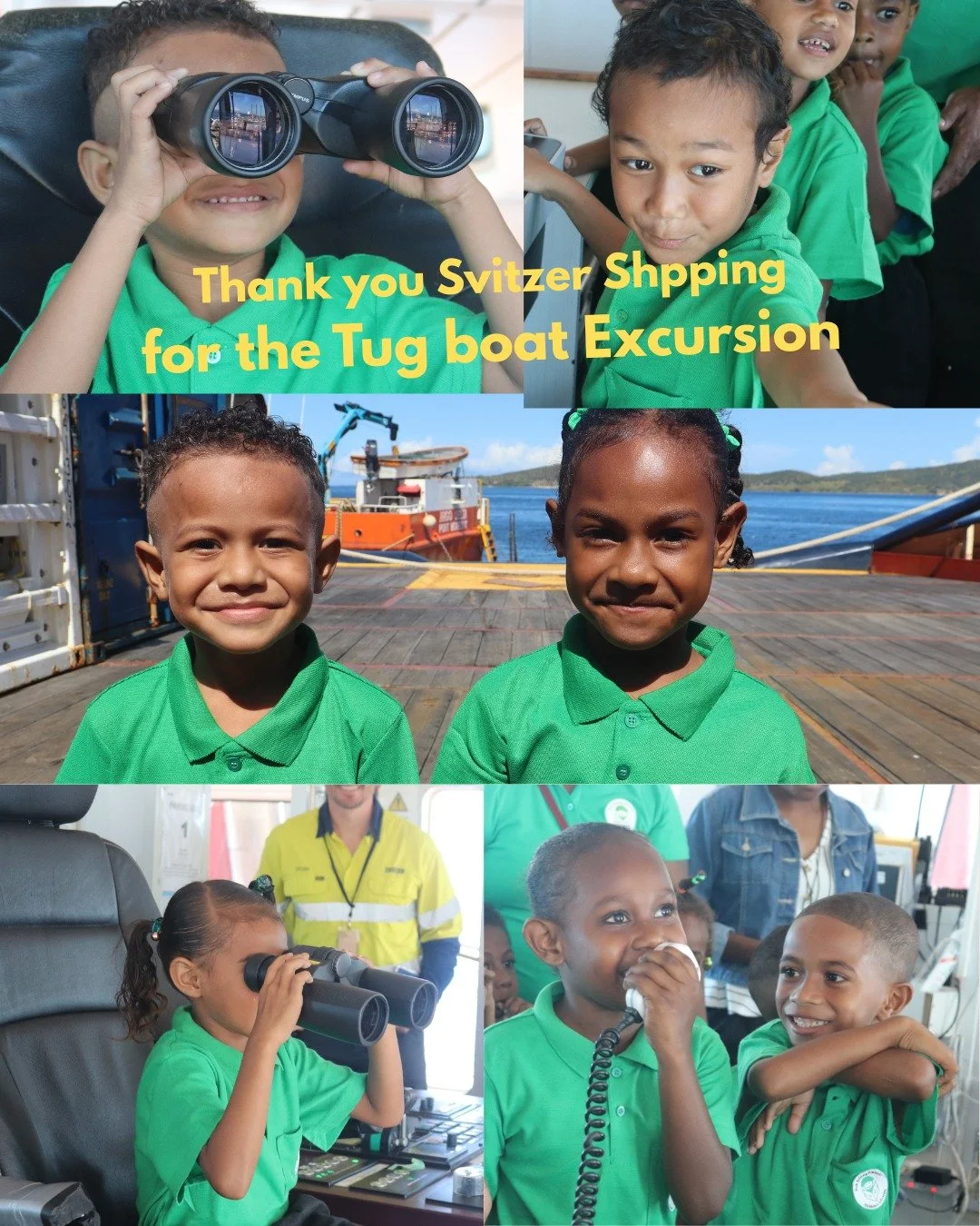 🌊⚓ A Day to Remember on the Water! ⚓🌊

Buk bilong Pikinini was proud to celebrate our new partnership with Svitzer PNG through an exciting and educational excursion for our students from the Koki Library Learning Centre!

Our young learners had the