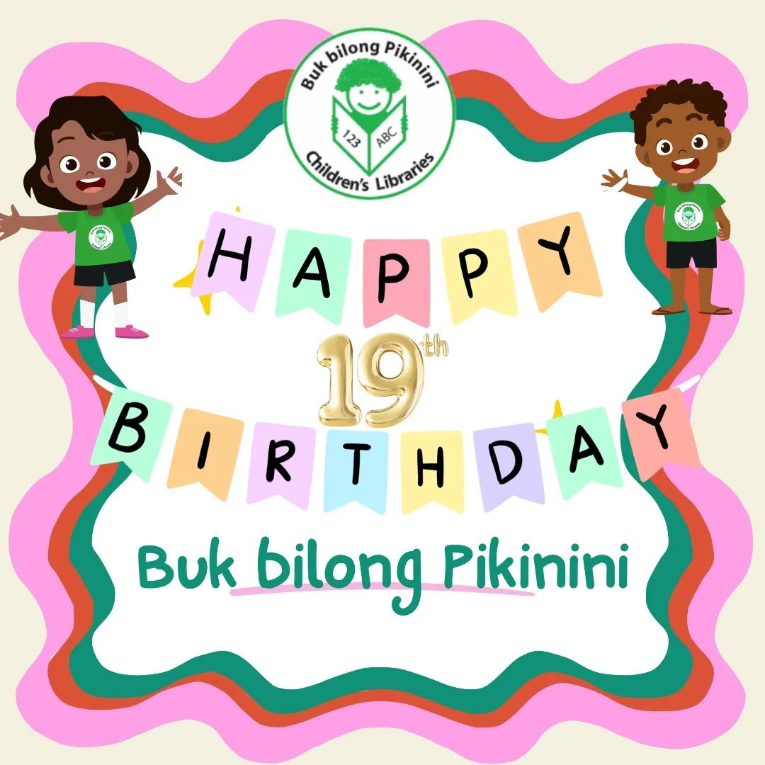 🎉📚 Today, we celebrate 19 Years of Buk bilong Pikinini! 📚🎉

For 19 incredible years, Buk bilong Pikinini has been empowering young minds, nurturing a love for reading, and creating brighter futures for children across Papua New Guinea.

From our 