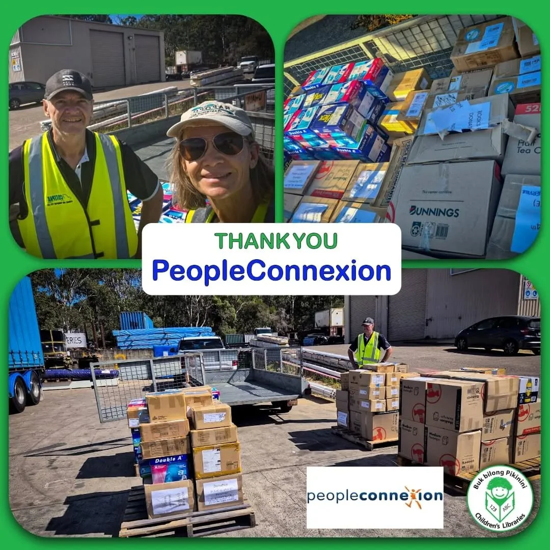 Thank you to Kristine Berry, CEO of PeopleConnexion, and her wonderful team for coordinating the collection of an incredible donation of books from Brisbane State School 📚

This generous contribution includes a total, 4 pallets of valuable reading b