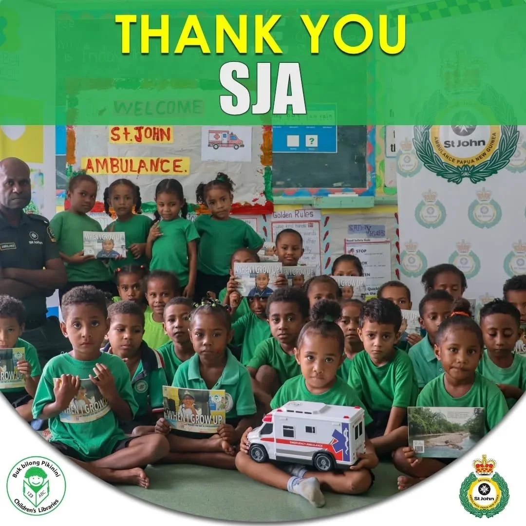 We were honoured to welcome the St John Ambulance Papua New Guinea team of educators for their first visit to Buk bilong Pikinini Library Learning Centres in 2026 at our Baruni location. 🚑📚

This marks another year of their continued commitment, of