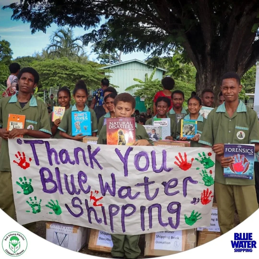 ✨ Book Donation Making a Difference! ✨📚

Buk bilong Pikinini was proud to deliver 1,250 library books to Ted Diro Primary and Elementary School, thanks to the generous support of Blue Water Shipping.

This donation 1,000 books for primary and 250 fo