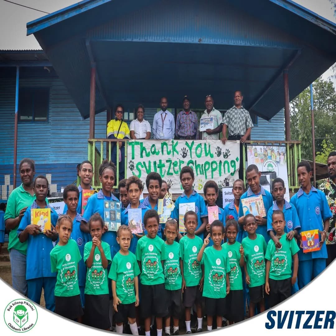 2,000 Library Books Donated to Evedahana Primary &amp; Junior High School

Buk bilong Pikinini (BbP), with the generous support of Svitzer PNG, is proud to announce the donation of 2,000 library books to Evedahana Primary &amp; Junior High School.

T