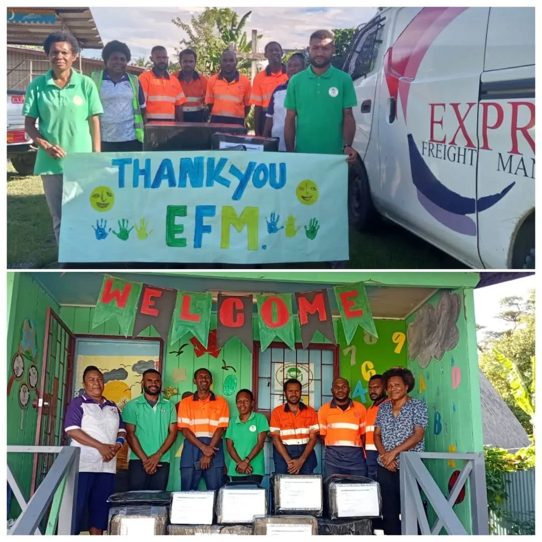 Thank you Express Freight Management for your support in transporting our Quarter One stationery and learning resources to our Library Learning Centers in Lae.

All items have been received, ensuring our Library Learning Centres are well-equipped to 