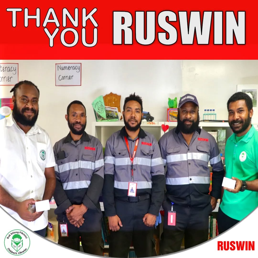 Buk bilong Pikinini is pleased to acknowledge and thank Ruswin for their generous in-kind support with the installation of a new security card access system at our office front entrance.

This important upgrade, valued at K24,427.51, includes a full 