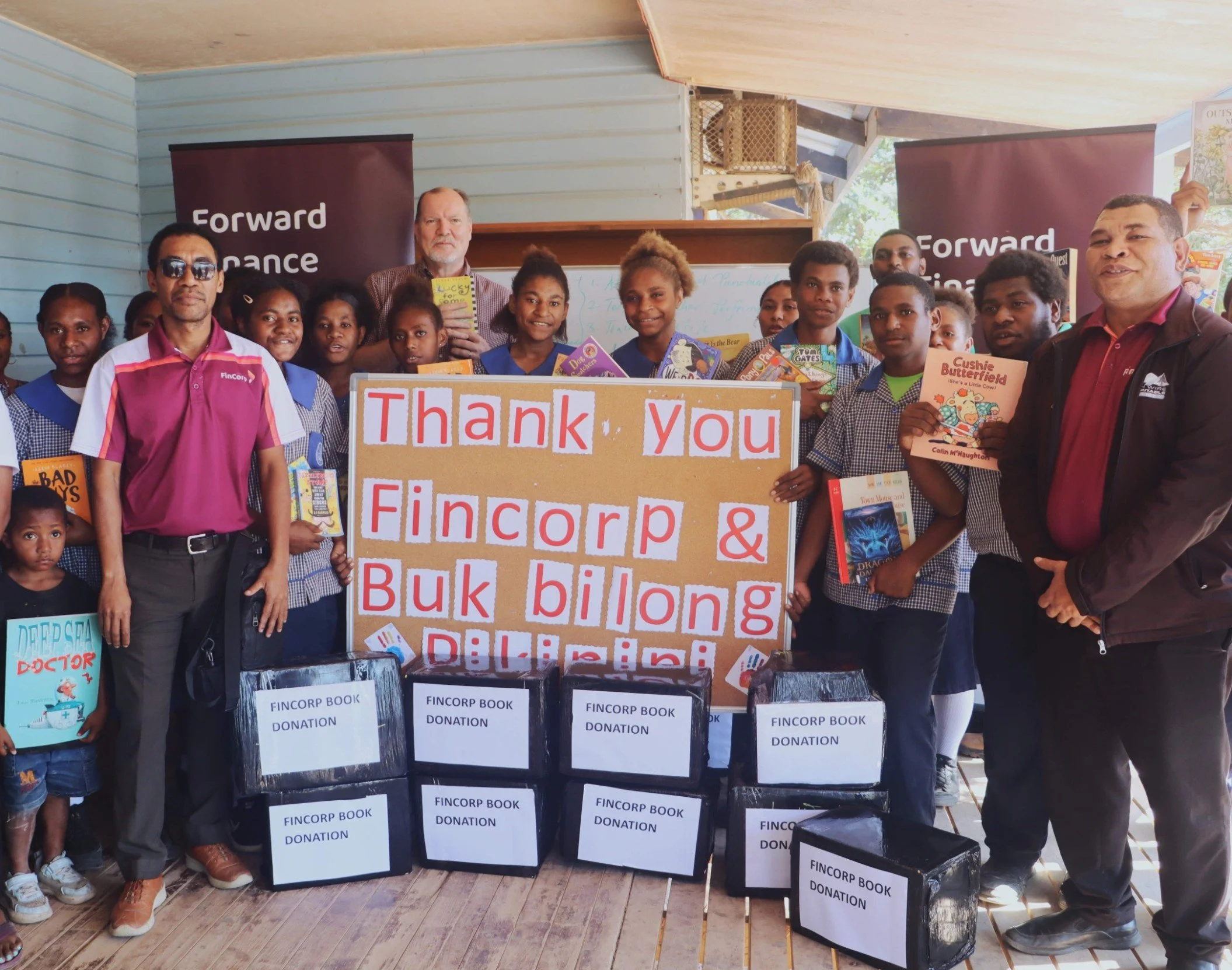 Fincorp's Generous Book Donation Inspires a New Chapter for Young Readers at Holy Rosary Primary School