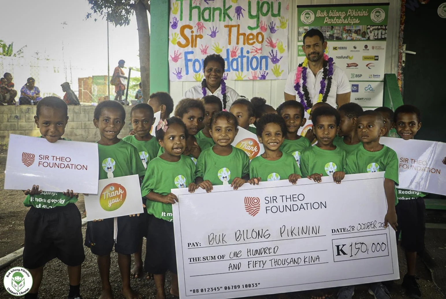 Sir Theo Foundation Supports Buk bilong Pikinini with K150,000 for Community Nutrition Education