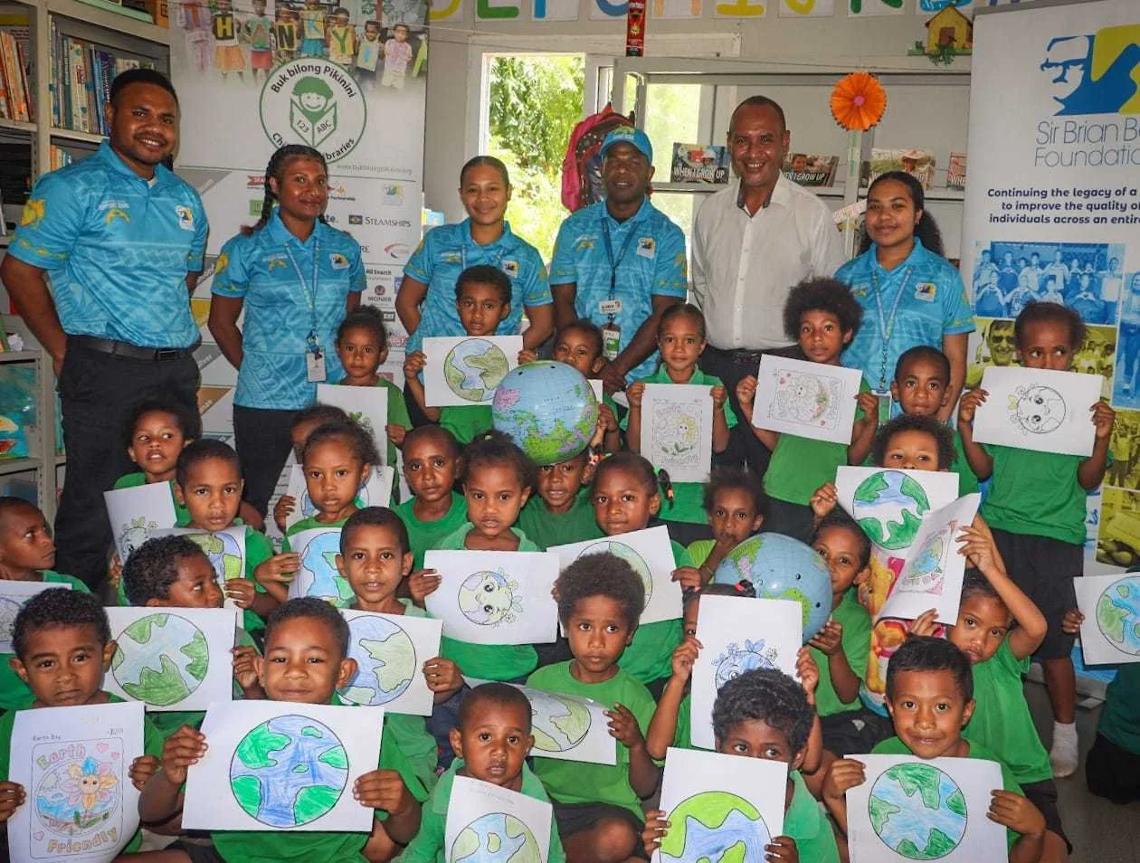 Pikinini’s Pari Library Learning Centre During World Earth Day Celebration