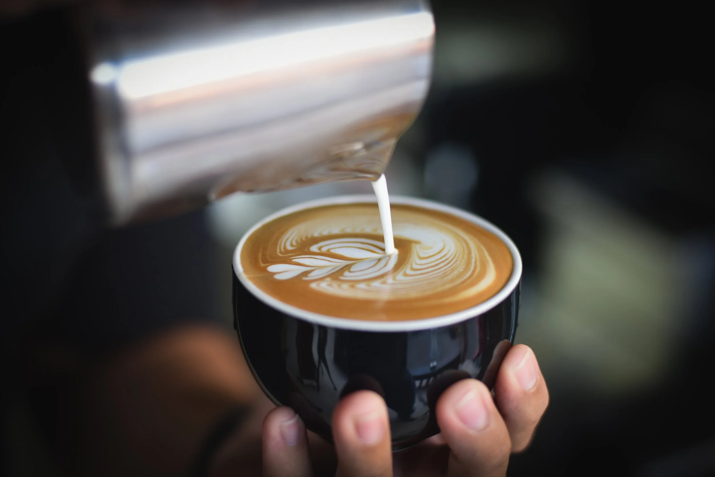 Kaffe, prat og messebesøk