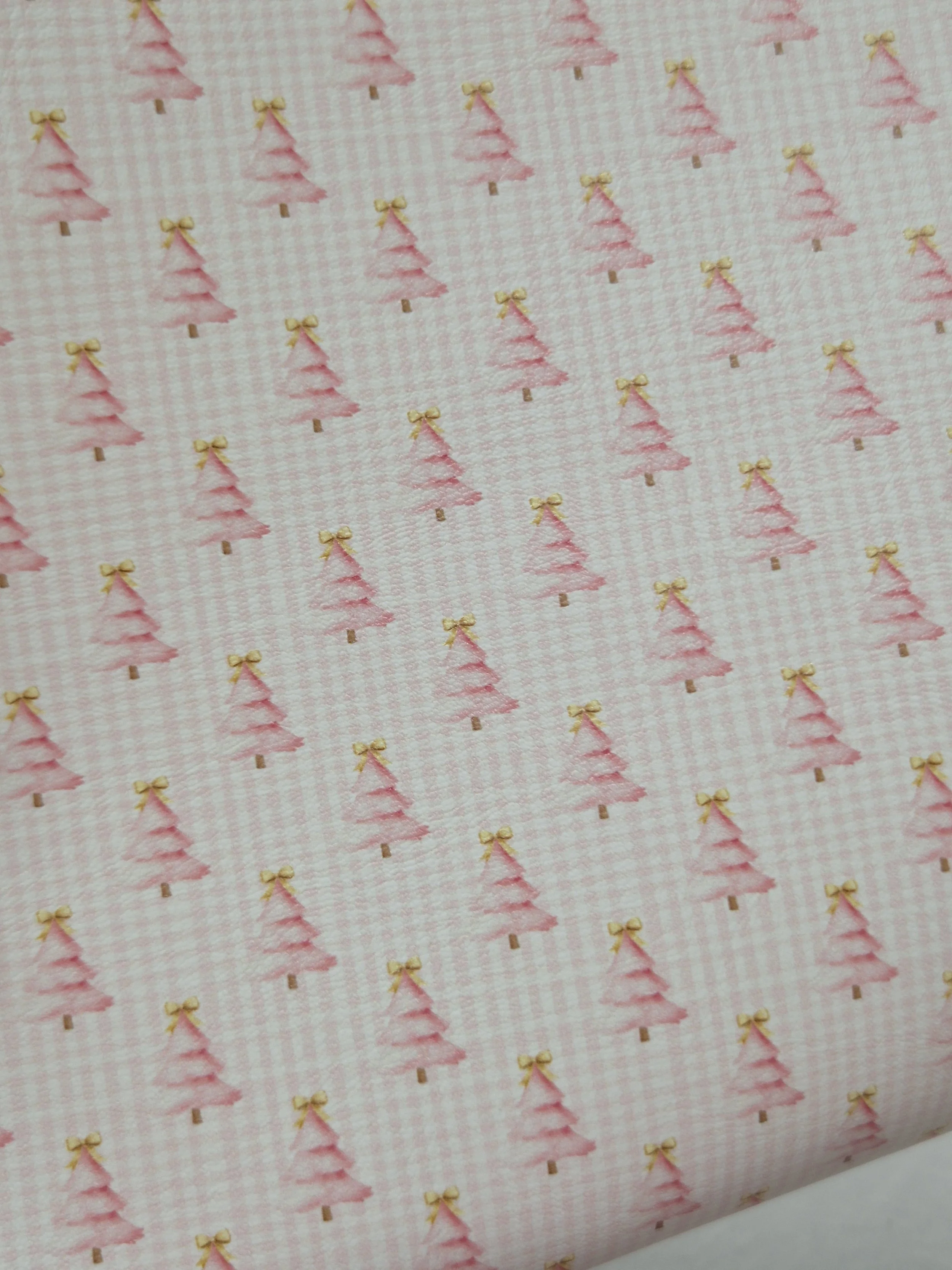 Pink Christmas Tree Plaid