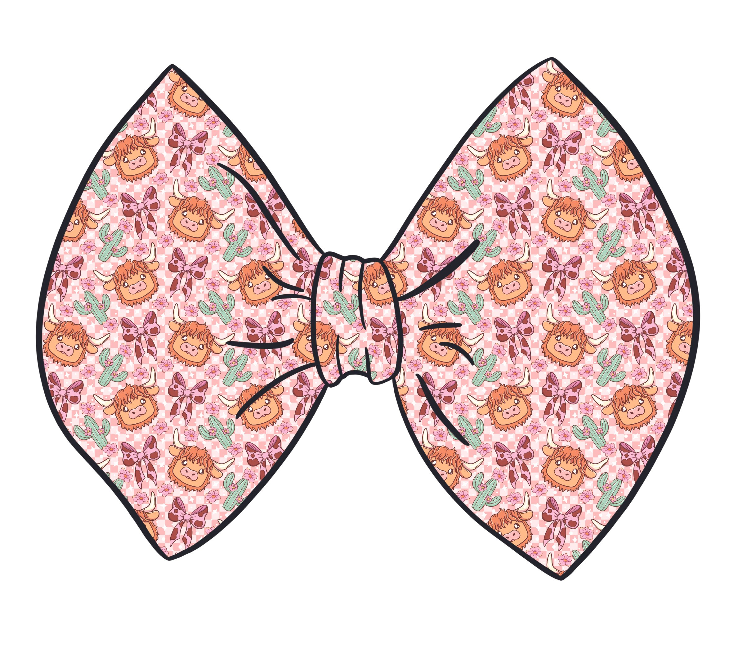 Highland Cow Bows