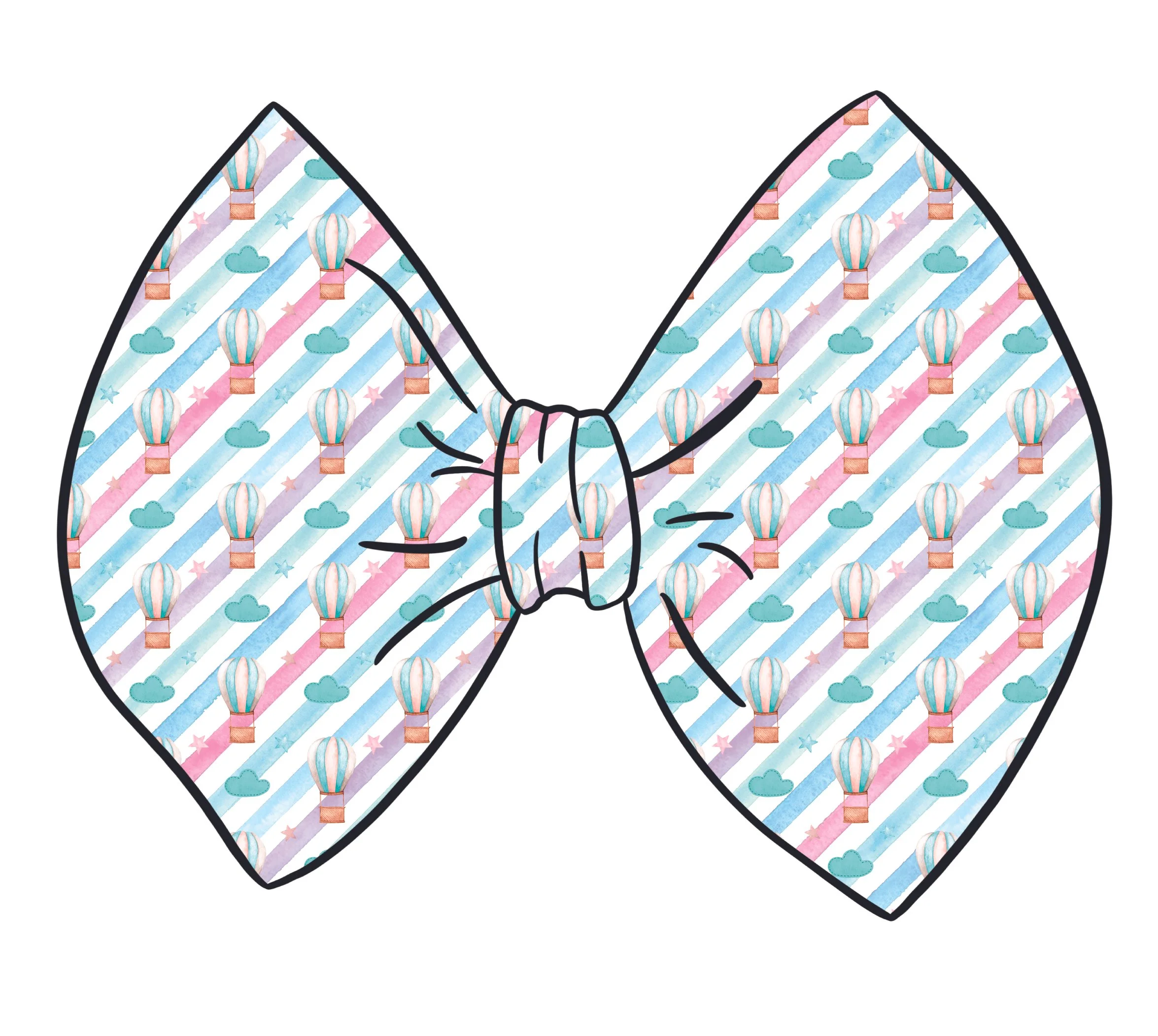 Hot Air Balloons Stripes