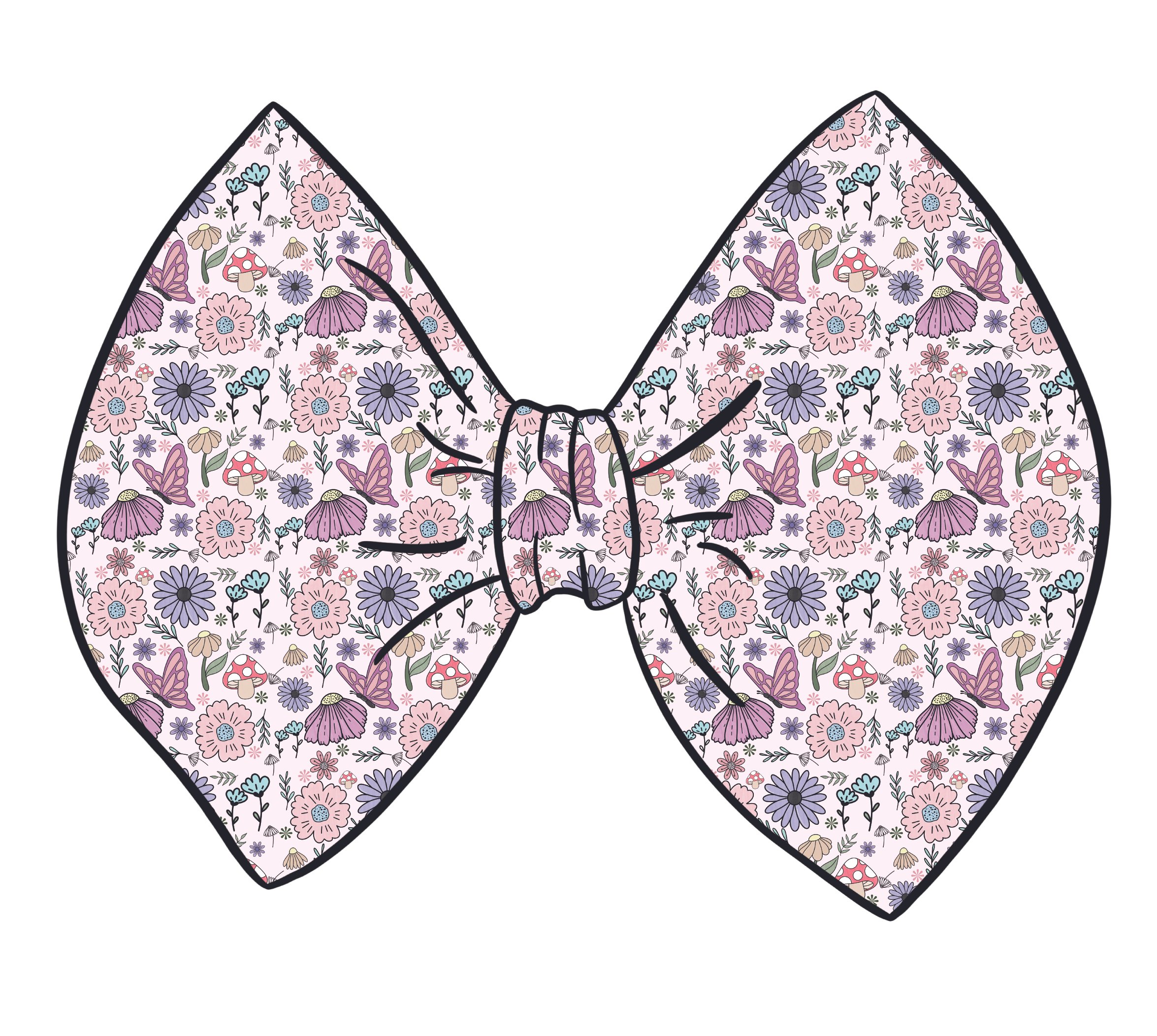 Purple Floral Butterflies