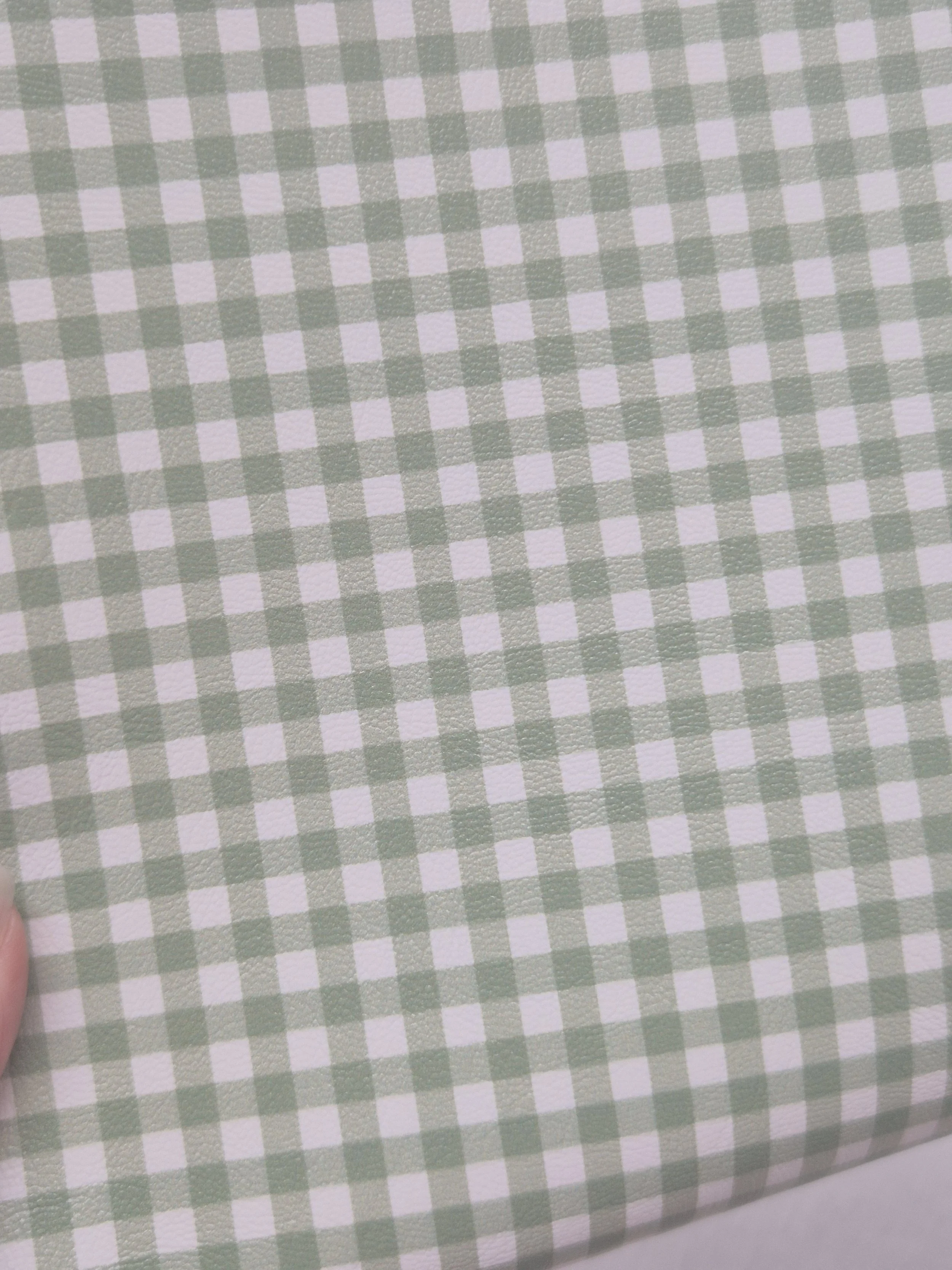 Gingham Fall Green