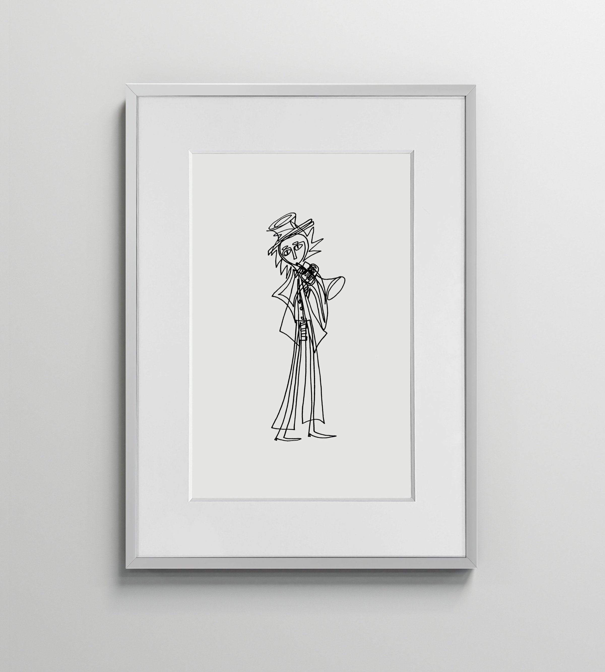 Animato Trumpet Player Print