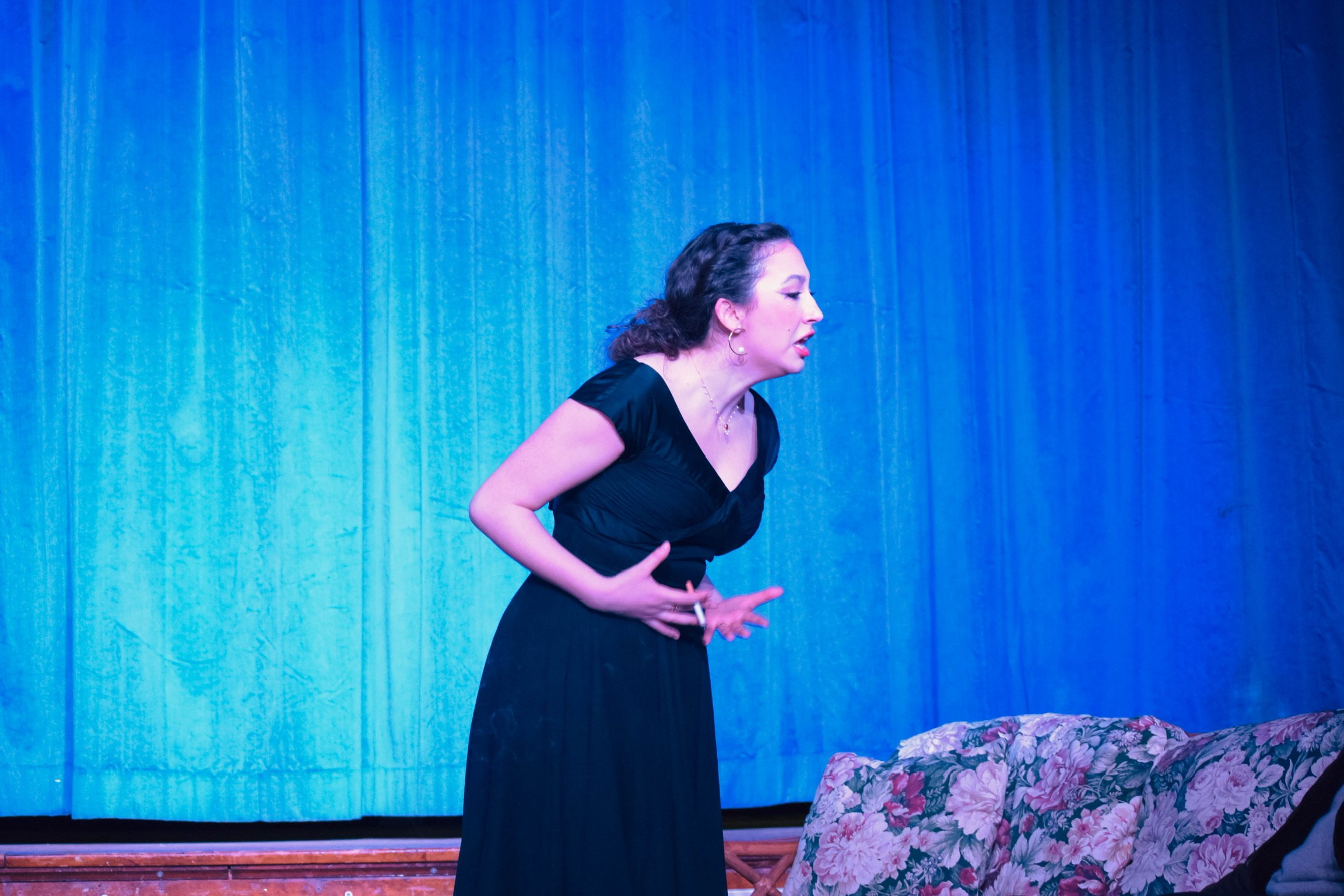 Portraying Martha in Act 2 of Who's Afraid of Virginia Woolf
A CCM Lab Student directed production