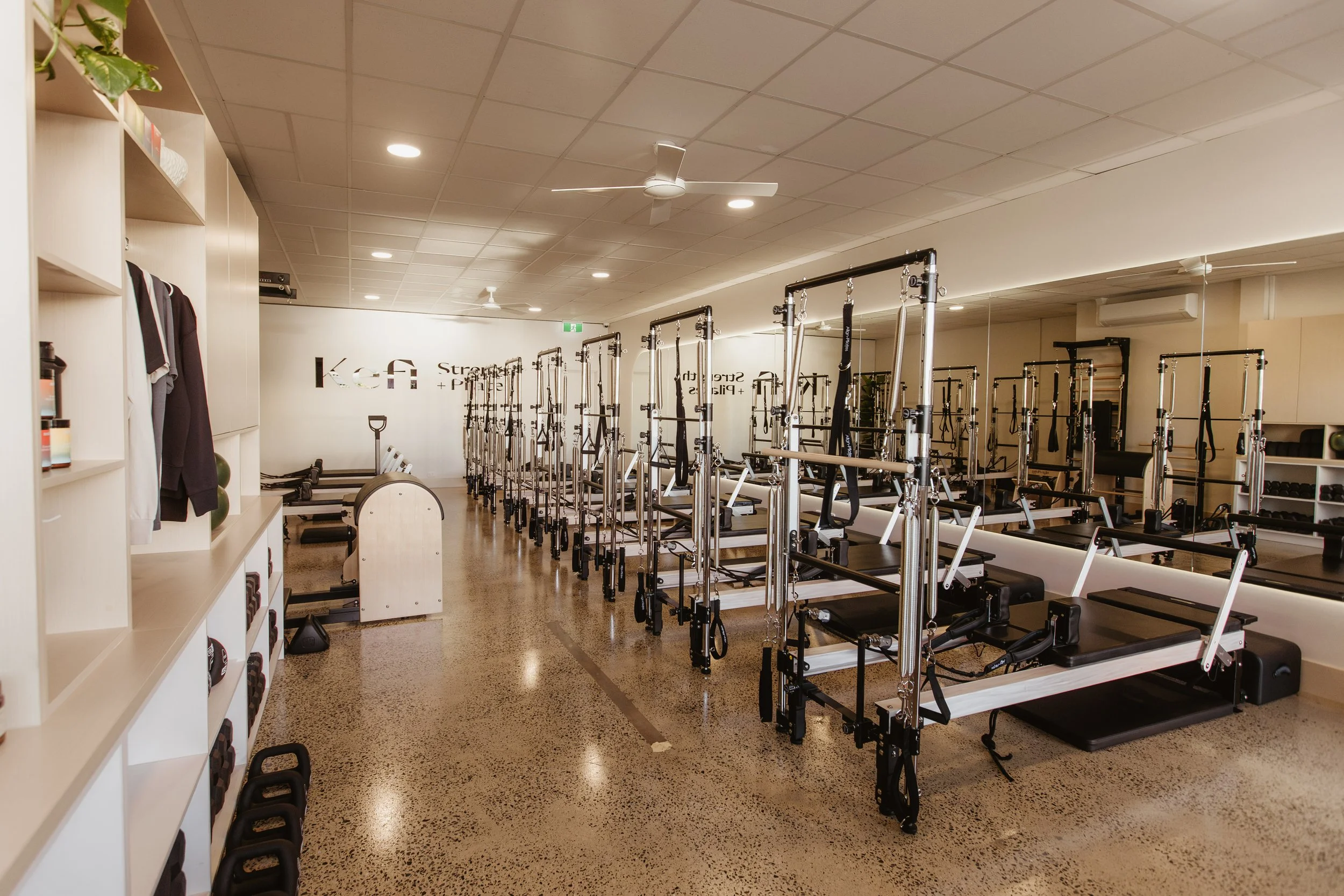 Kefi Studio Pilates interior view in Brighton