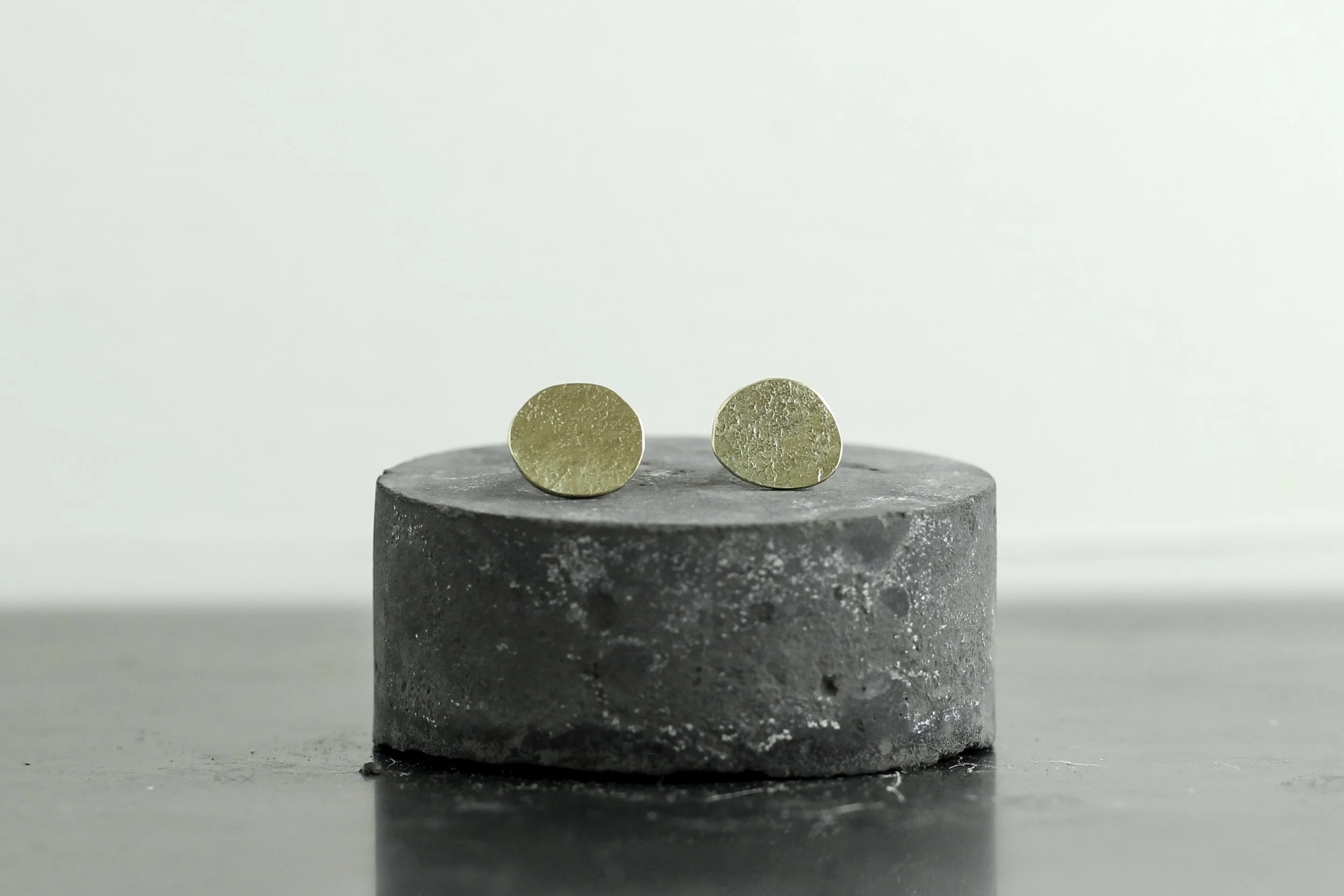 Gold Moon Studs (9ct yellow)